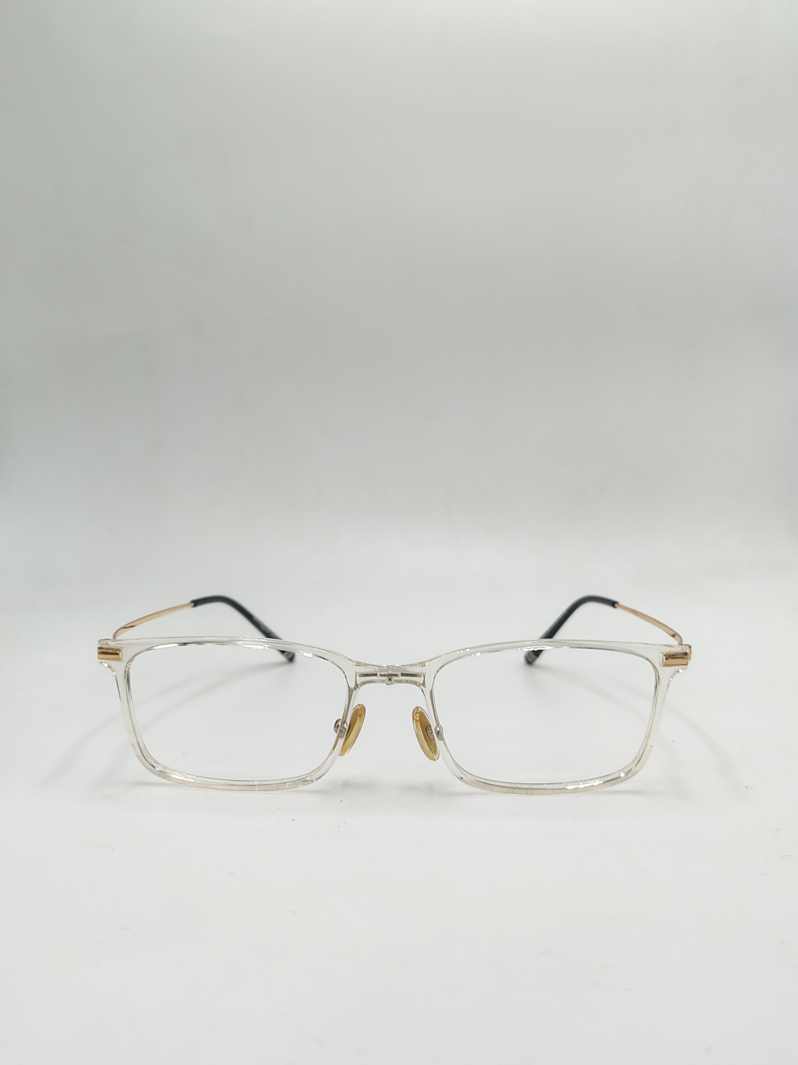 Vogue Transparent Metal Gold Frame