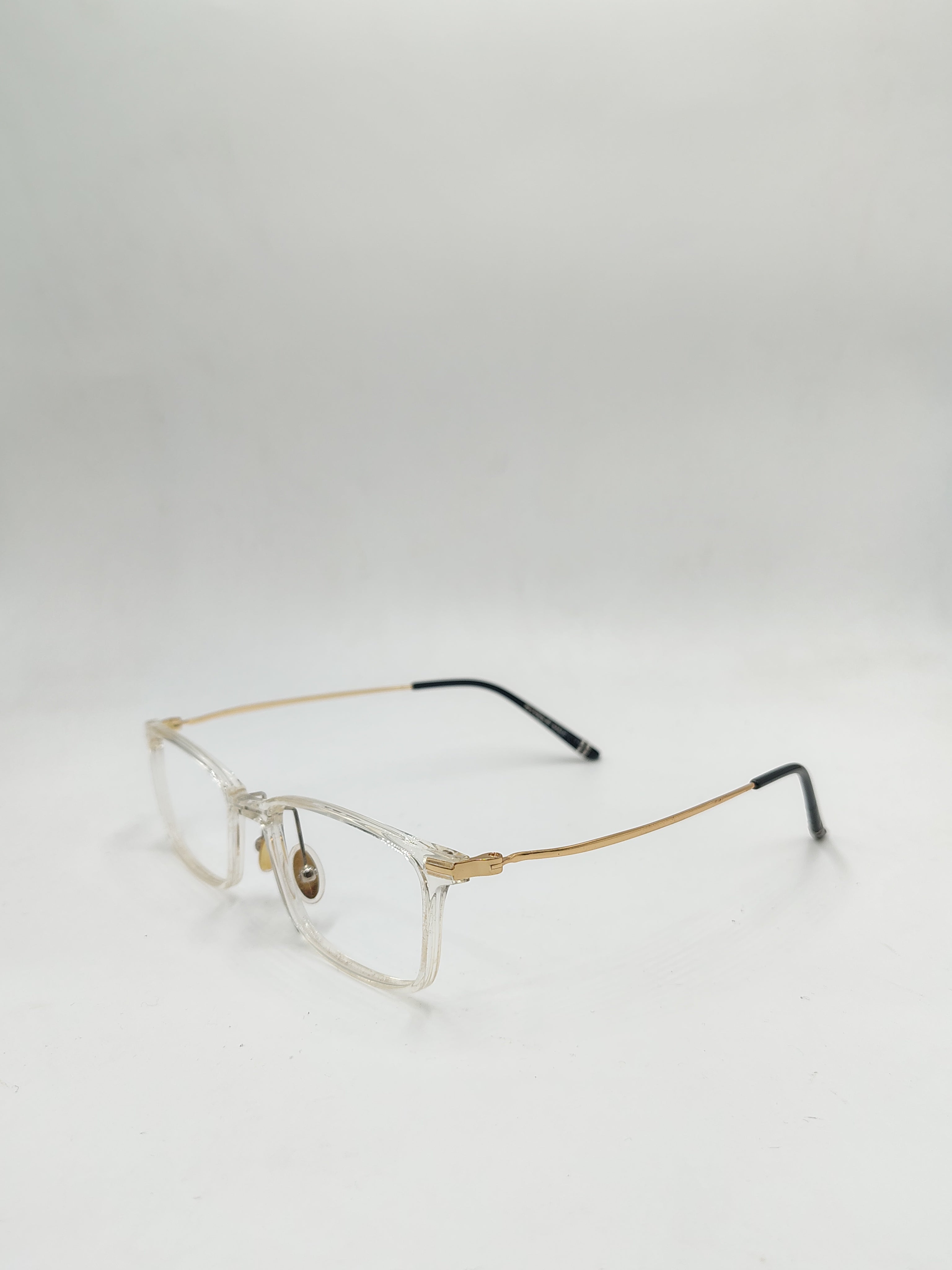 Vogue Transparent Metal Gold Frame
