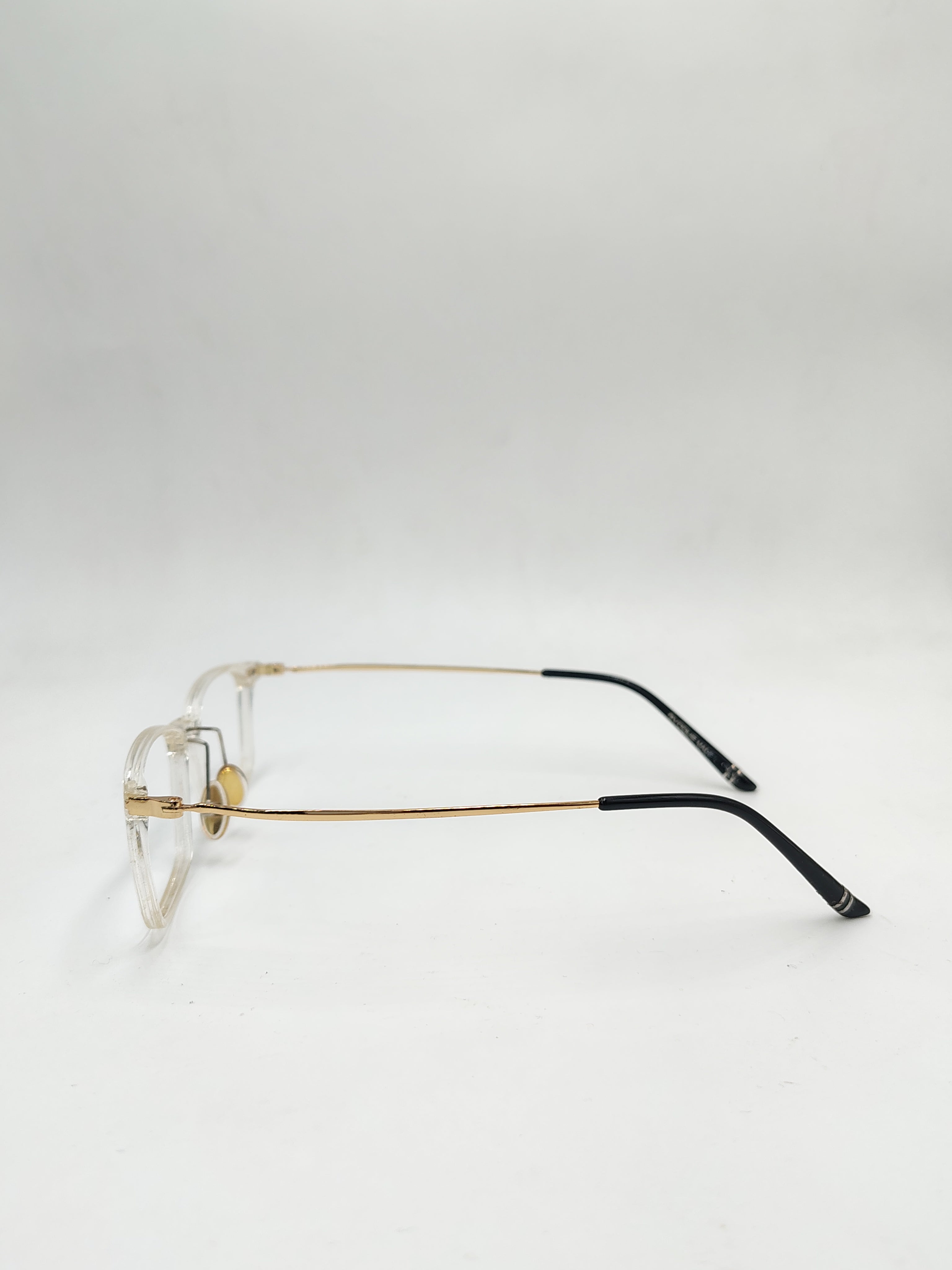 Vogue Transparent Metal Gold Frame