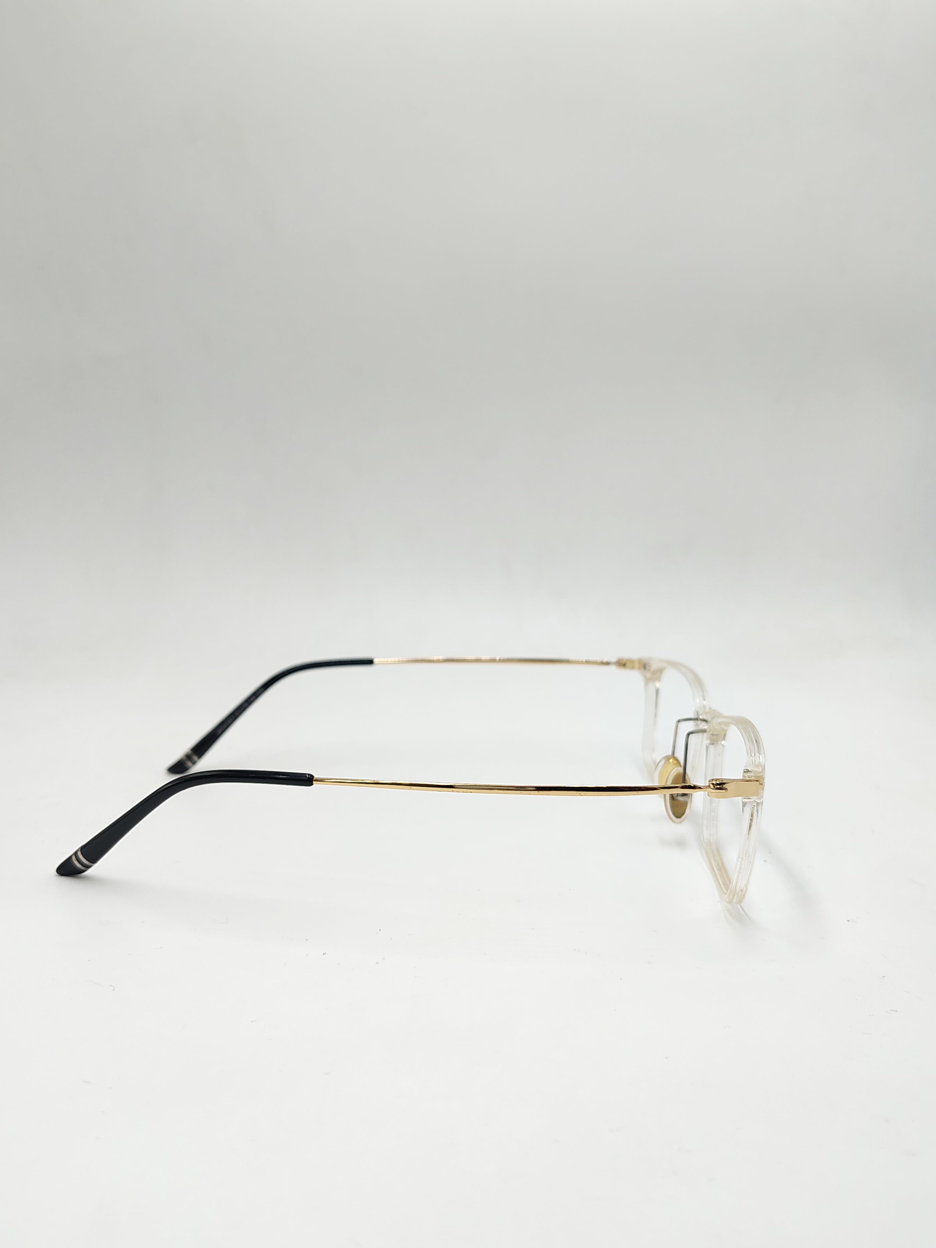 Vogue Transparent Metal Gold Frame
