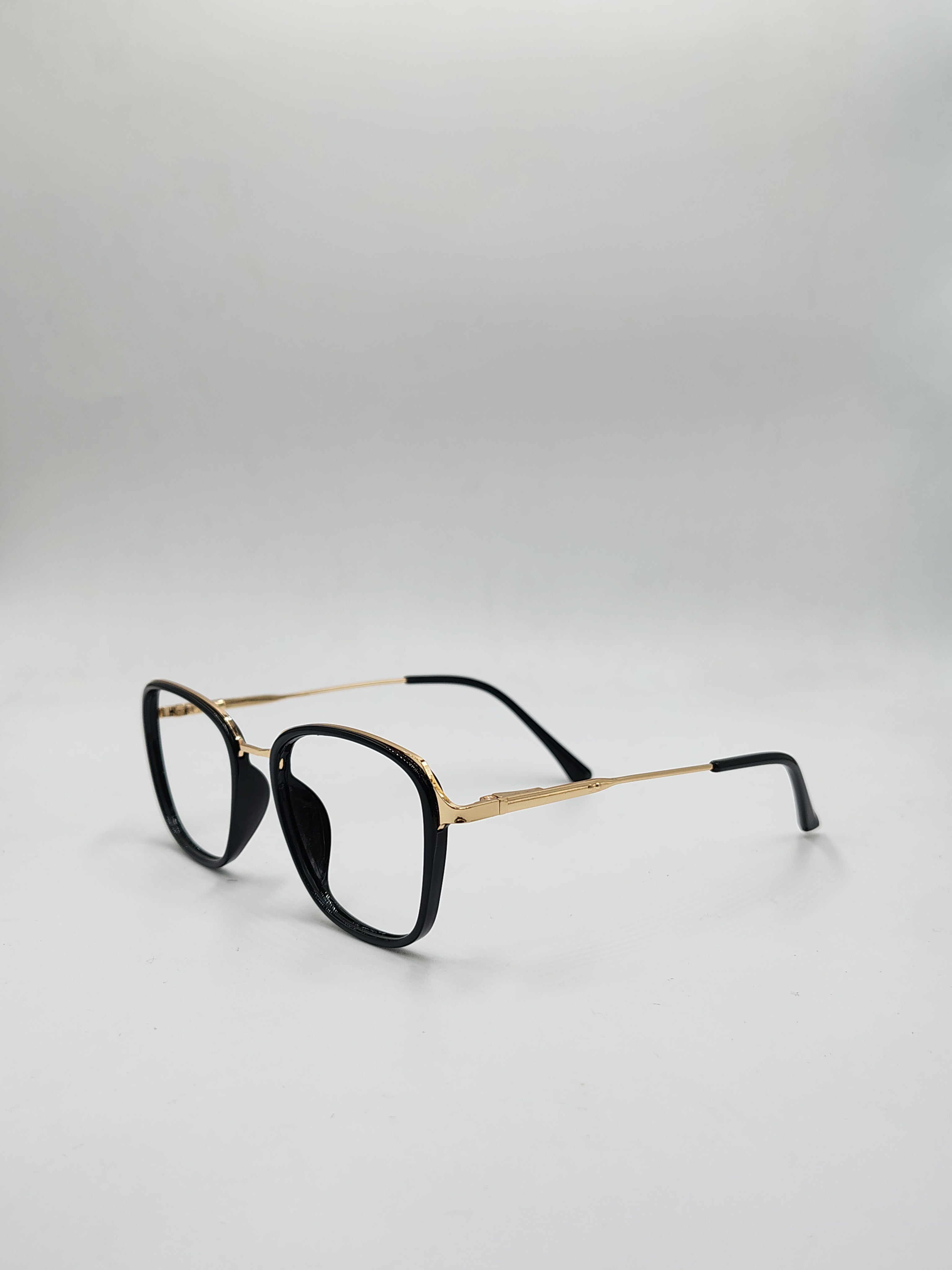 Eyeket OG Black And Golden Metal Frame