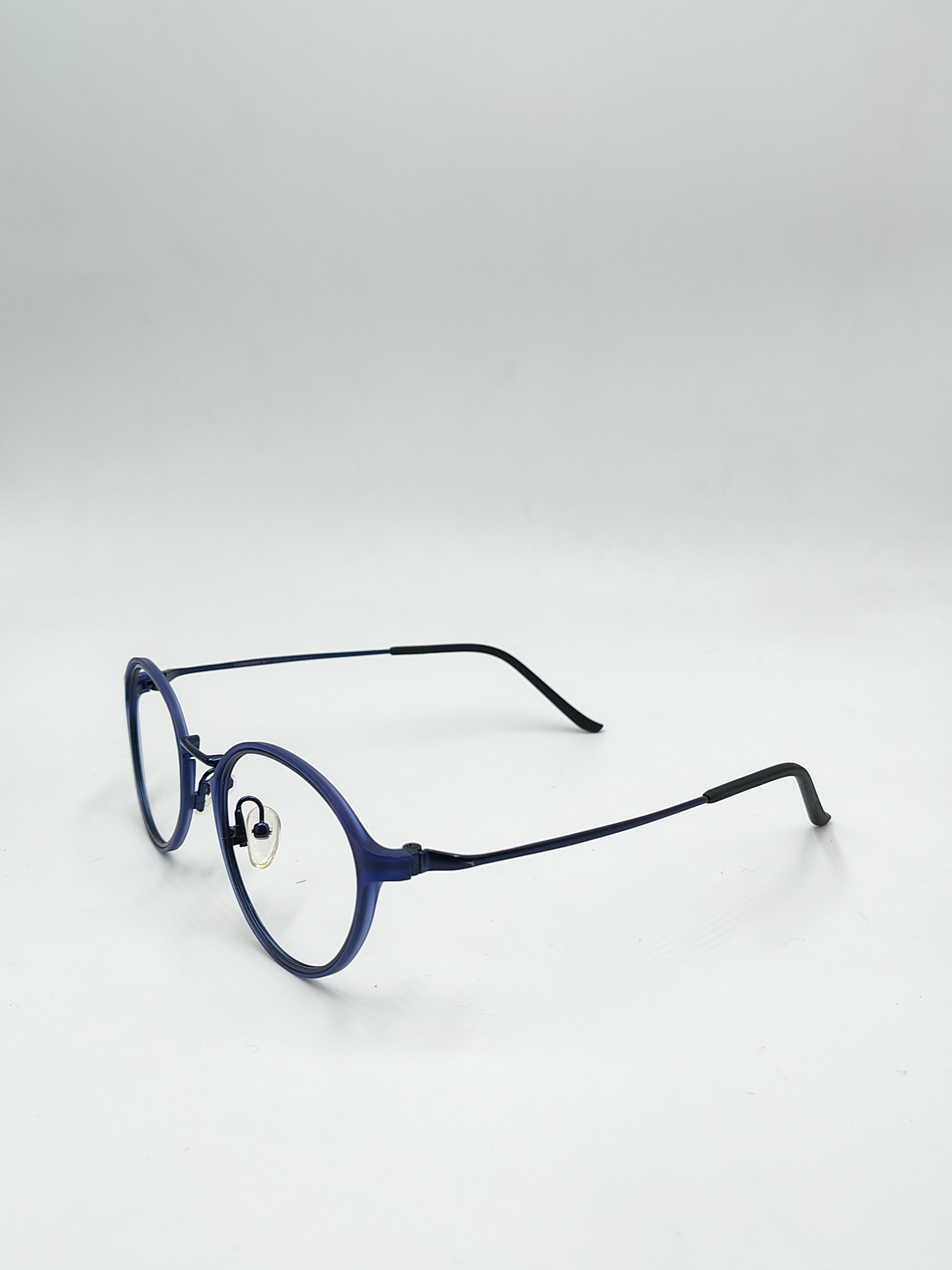 Eyeket Tomhan's Matte Blue And Black Frame