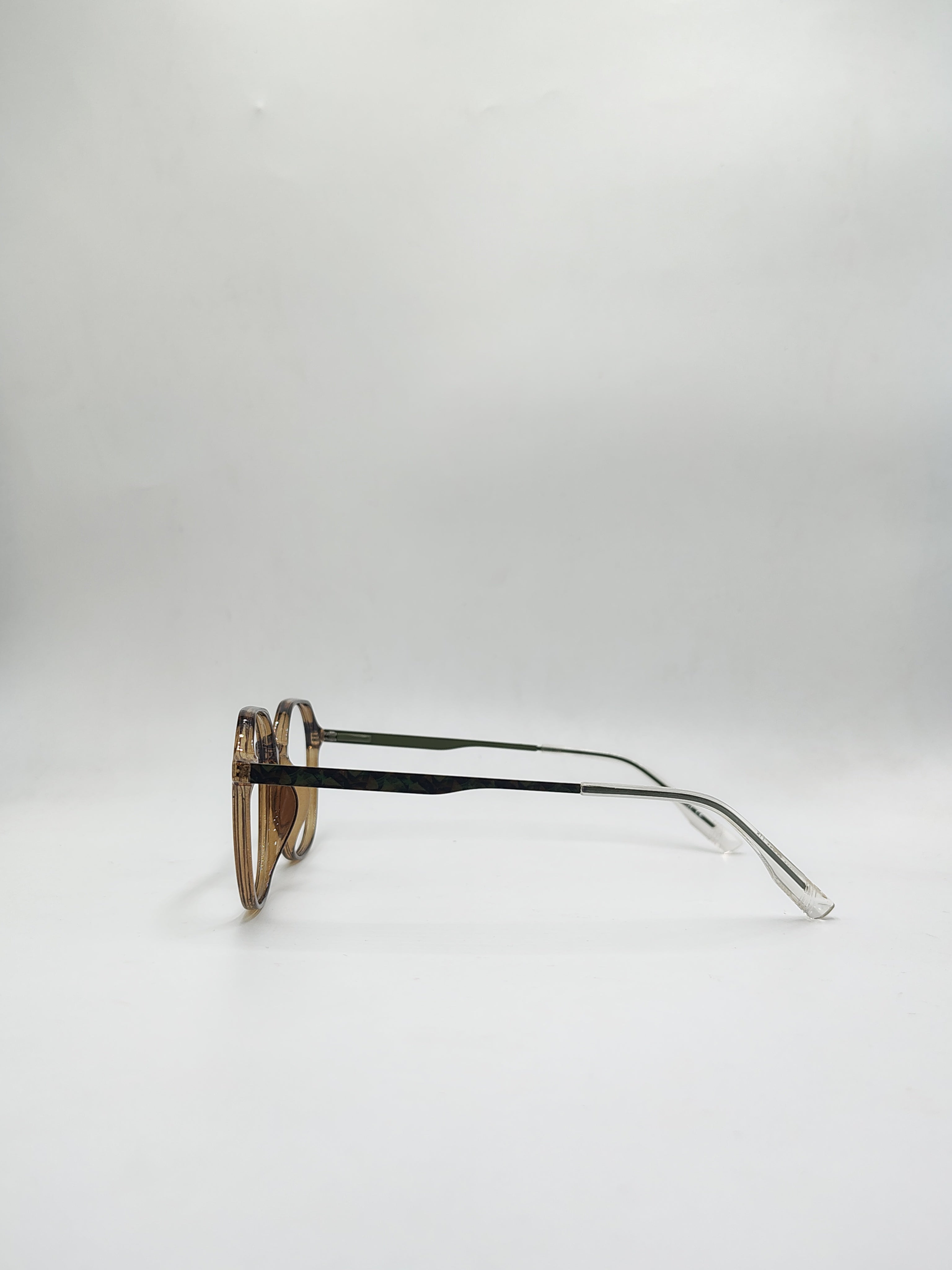 Eyeket Centinel Crystal Olive Green Metal Frame