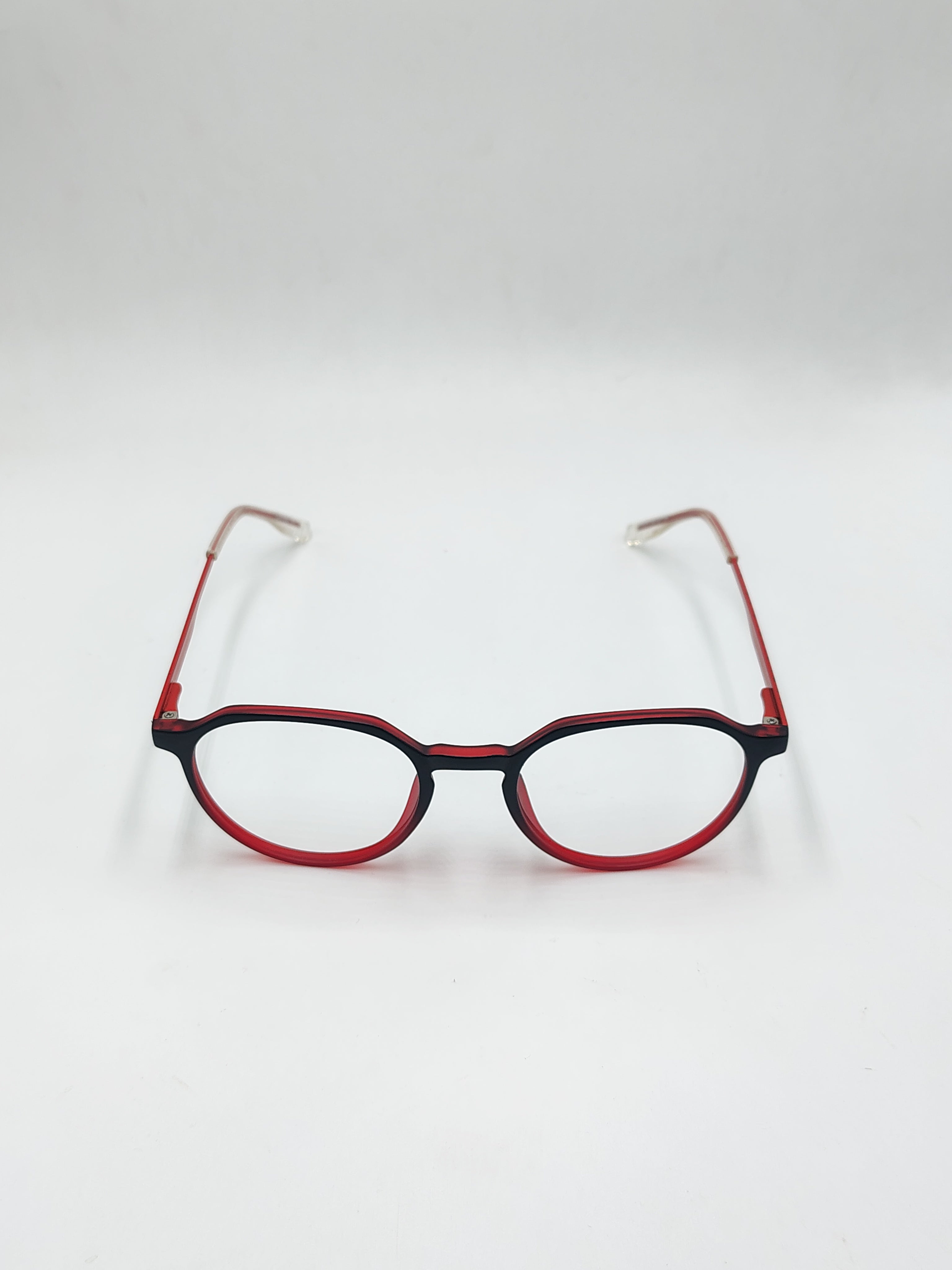 Eyeket Centinel Matte Black And Red Metal Frame