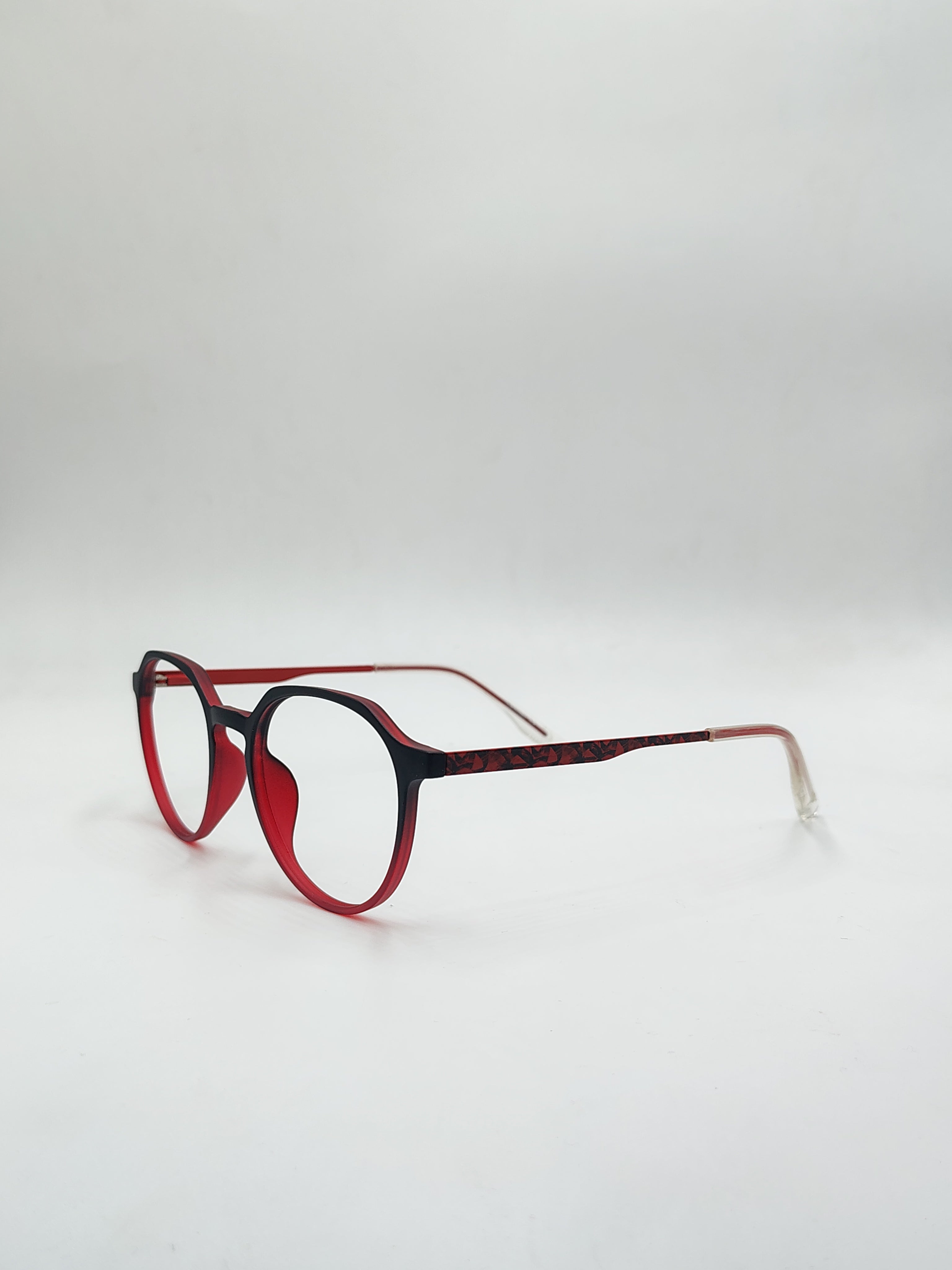 Eyeket Centinel Matte Black And Red Metal Frame