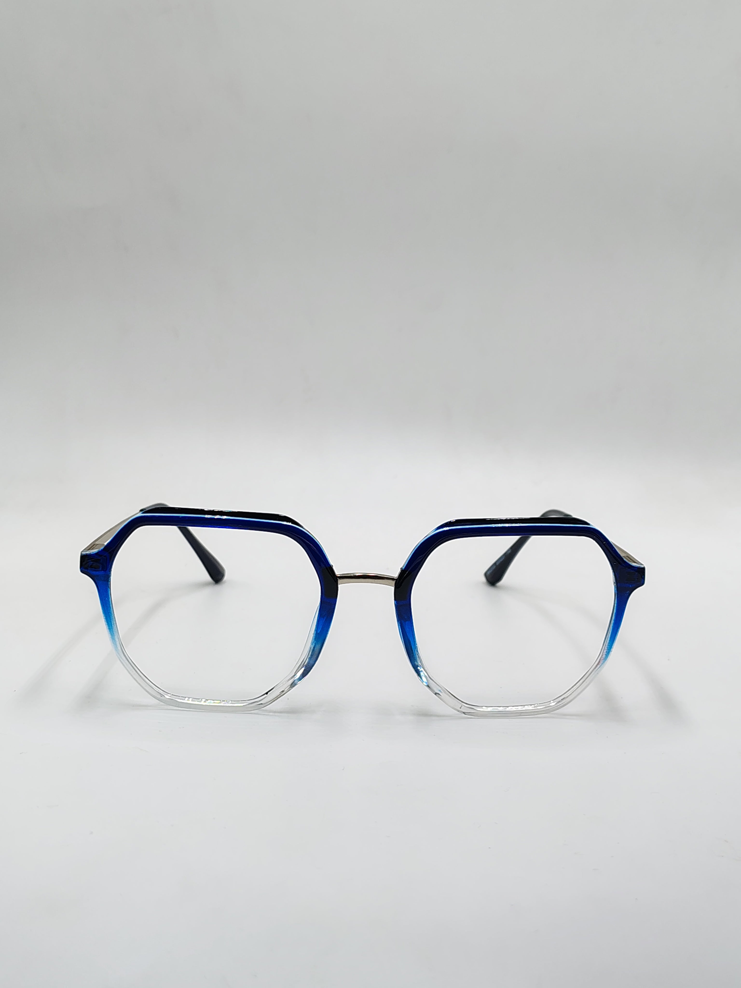 Eyeket Vision Plus Crystal Blue And White Shade Metal Frame
