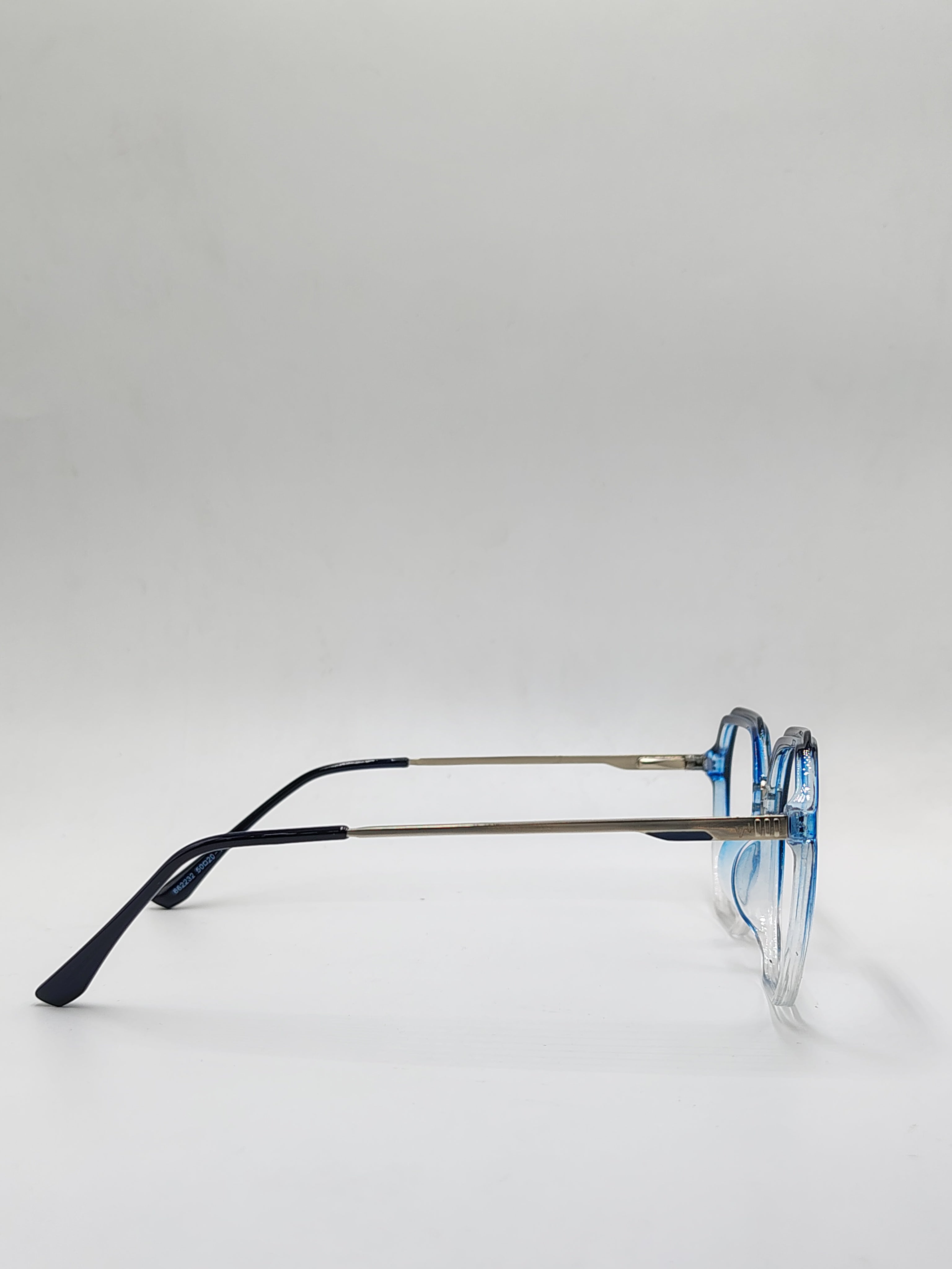 Eyeket Vision Plus Crystal Blue And White Shade Metal Frame