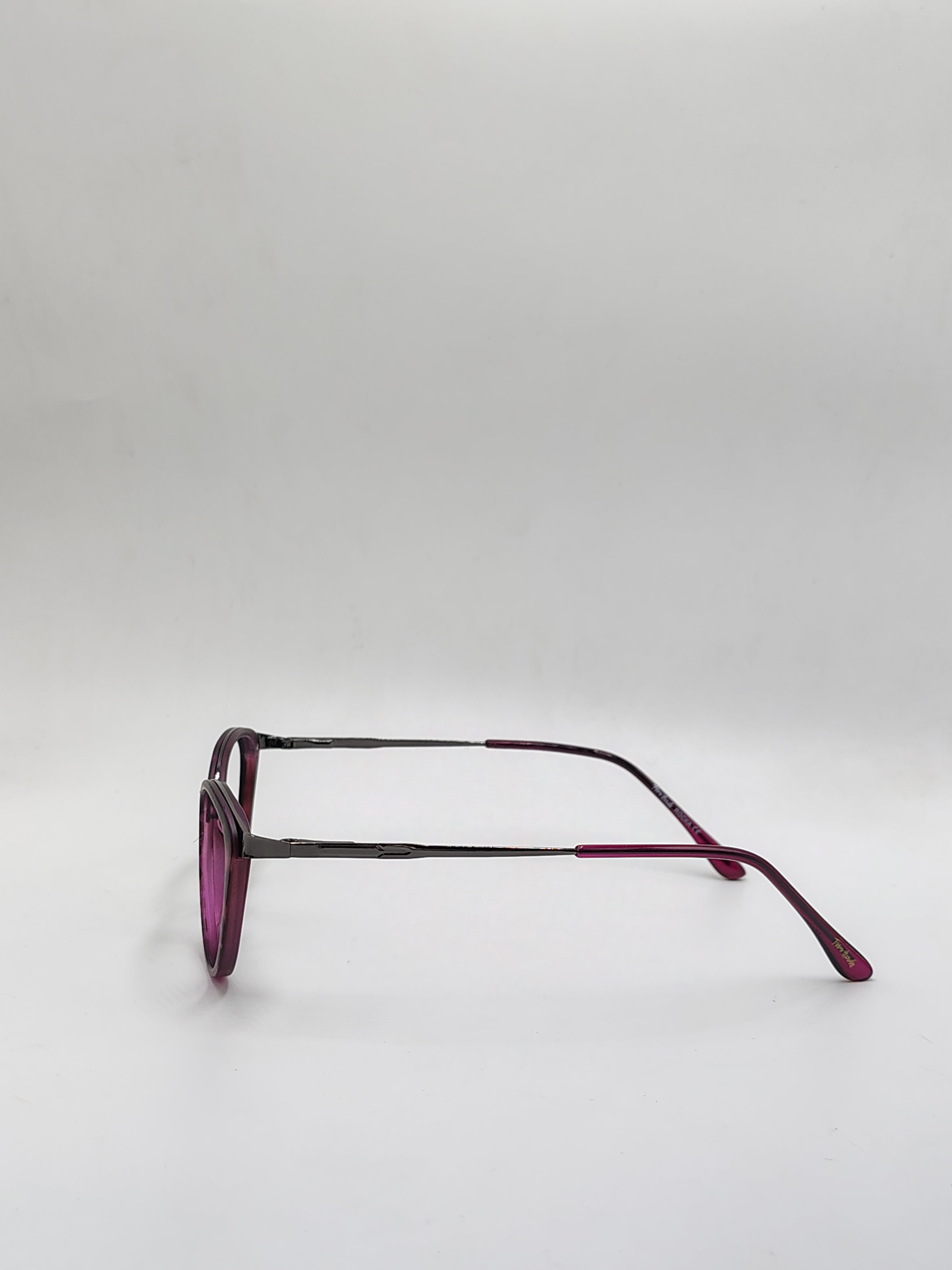 Eyeket Tom H Matte Burgundy Metal Frame