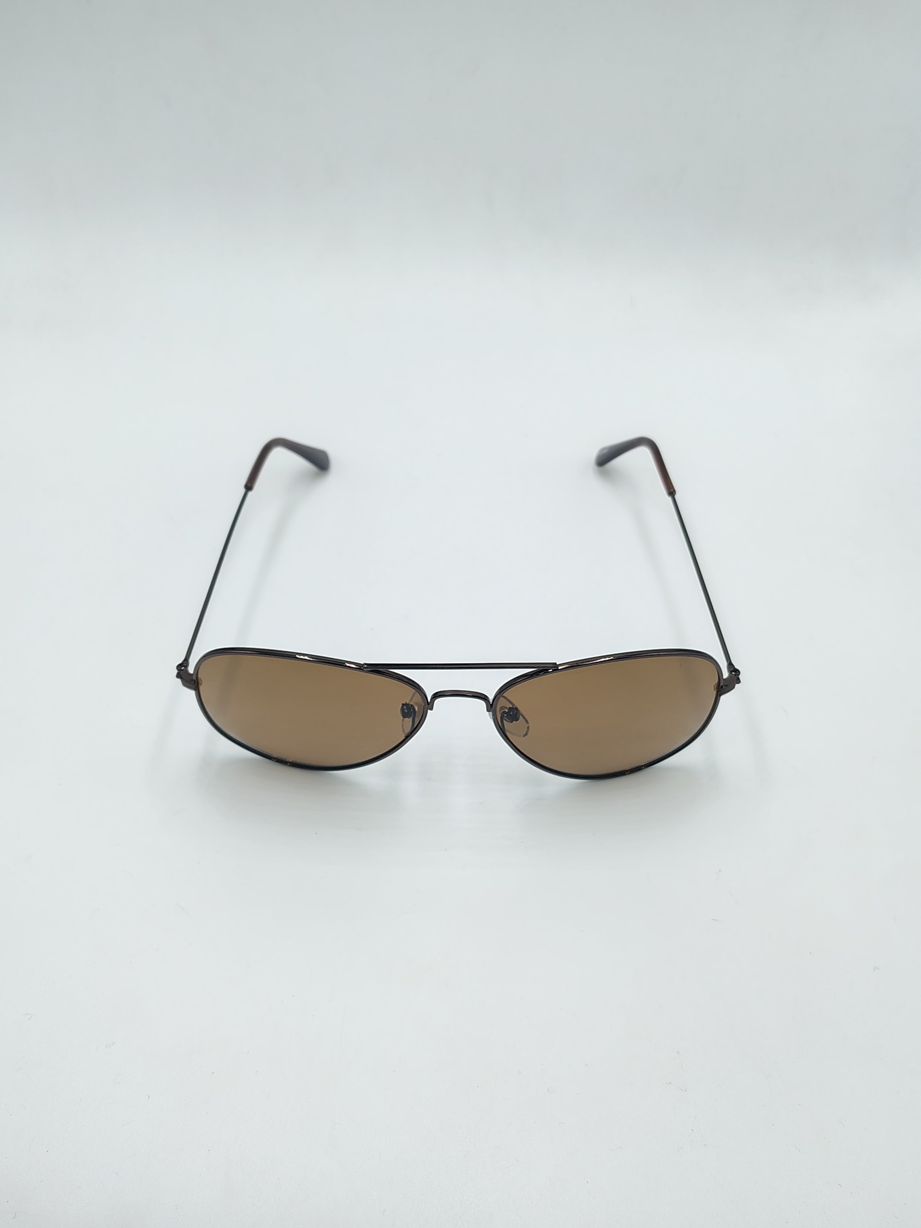Eyeket Polarized Aviator Bronze Metal Sunglasses