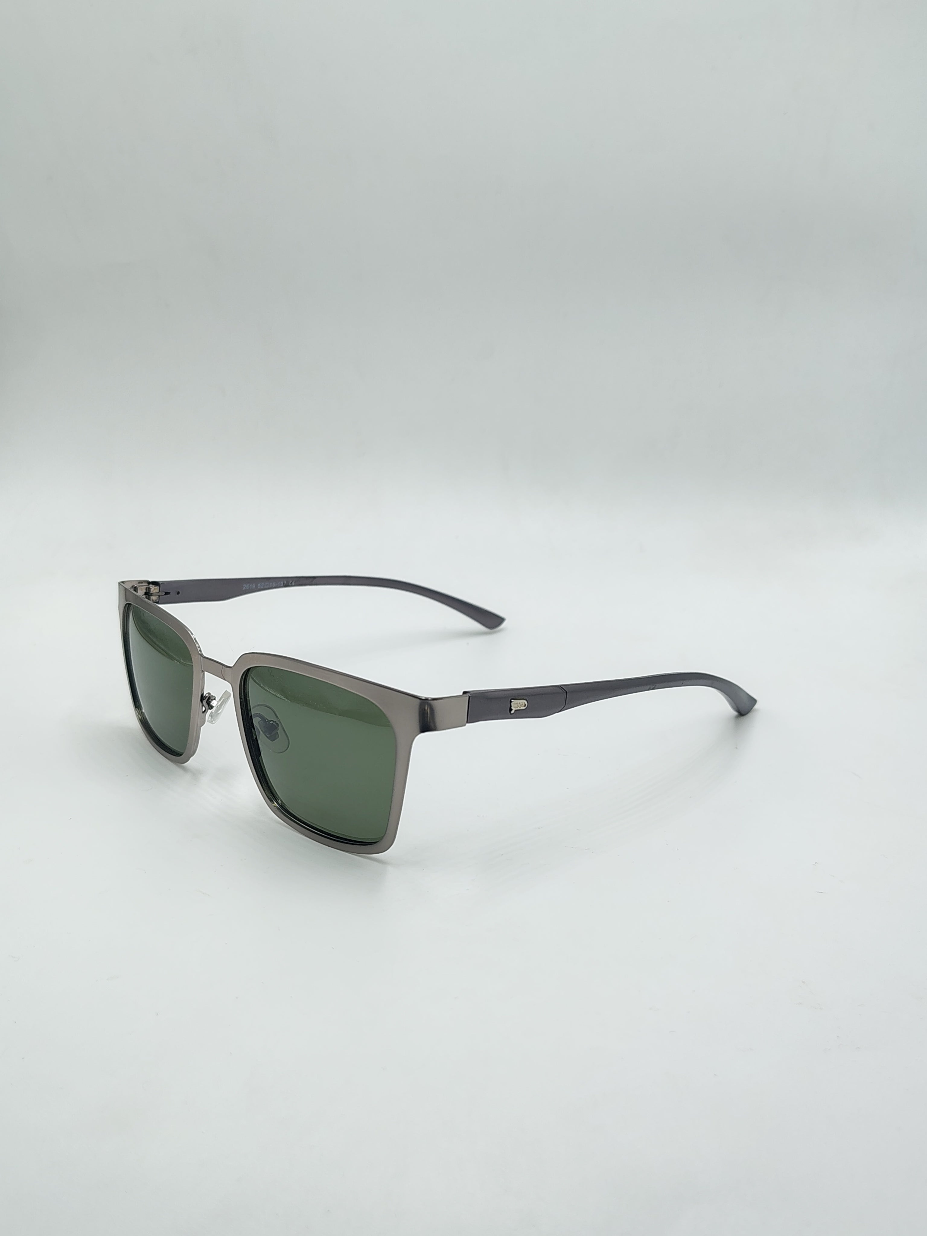 Eyeket Exclusive Polarized Silver Full Metal Sunglasses