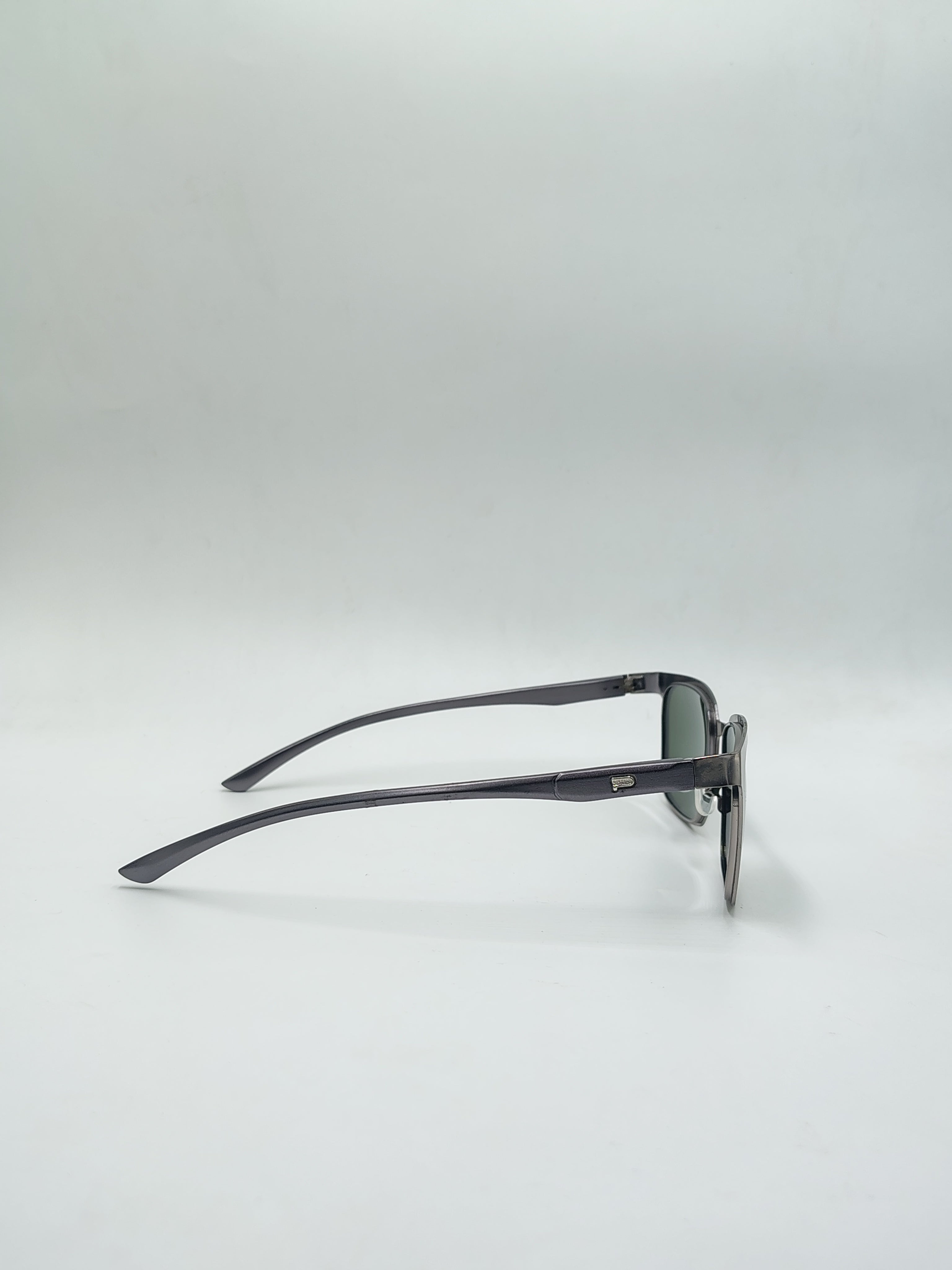 Eyeket Exclusive Polarized Silver Full Metal Sunglasses