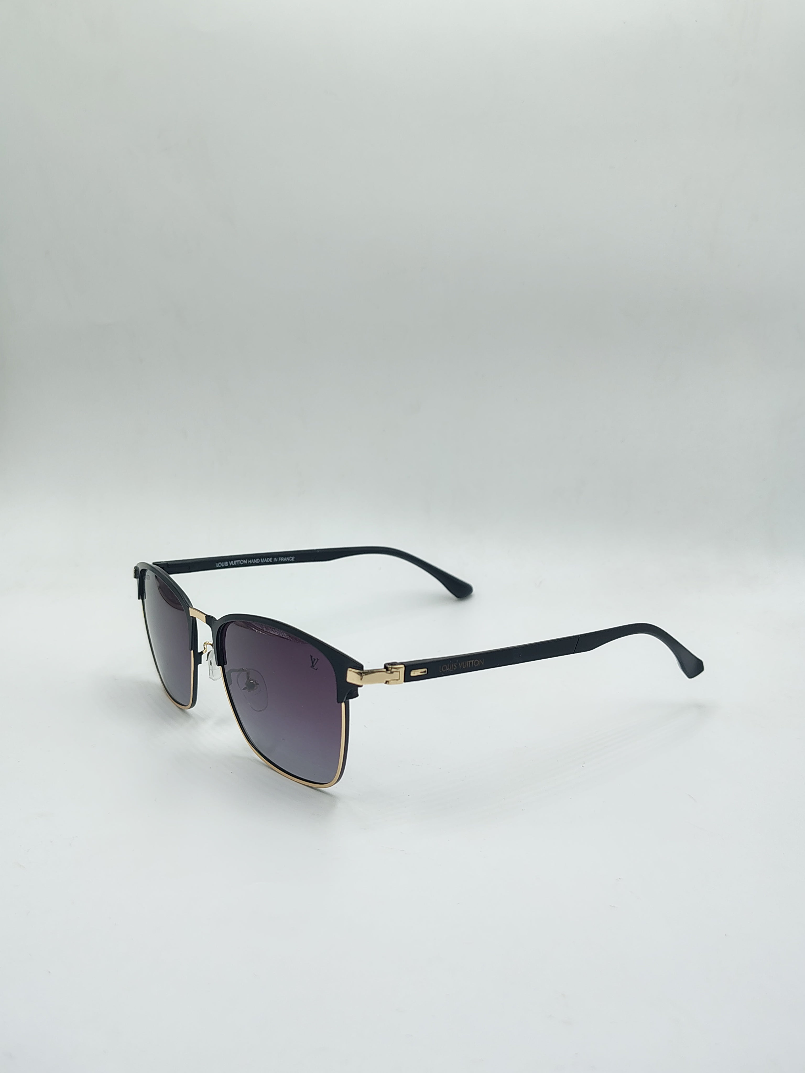 Louis Vuitton Matte Black And Gold Metal Sunglasses
