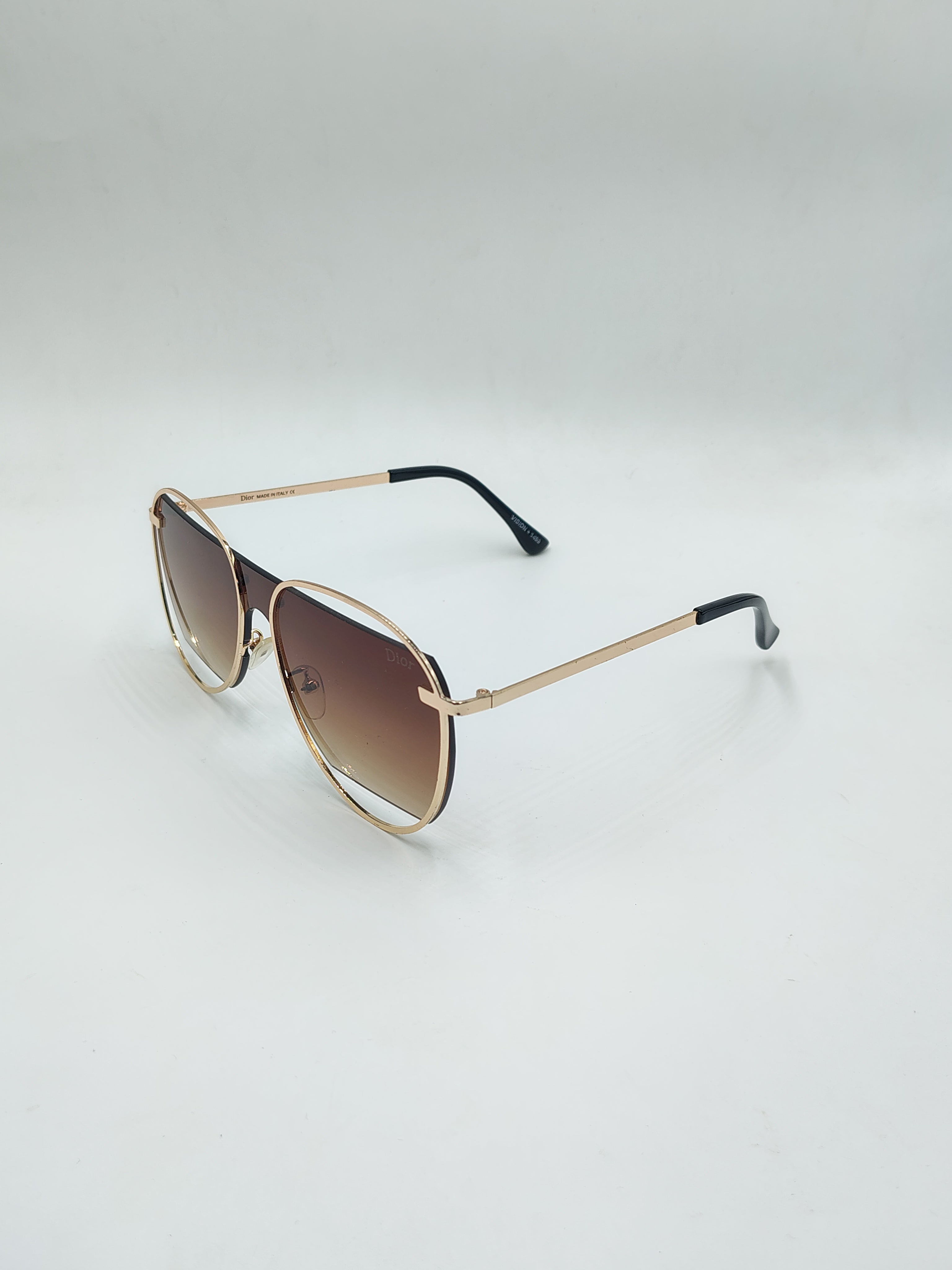 Dior Bronze Aviator Metal Sunglasses