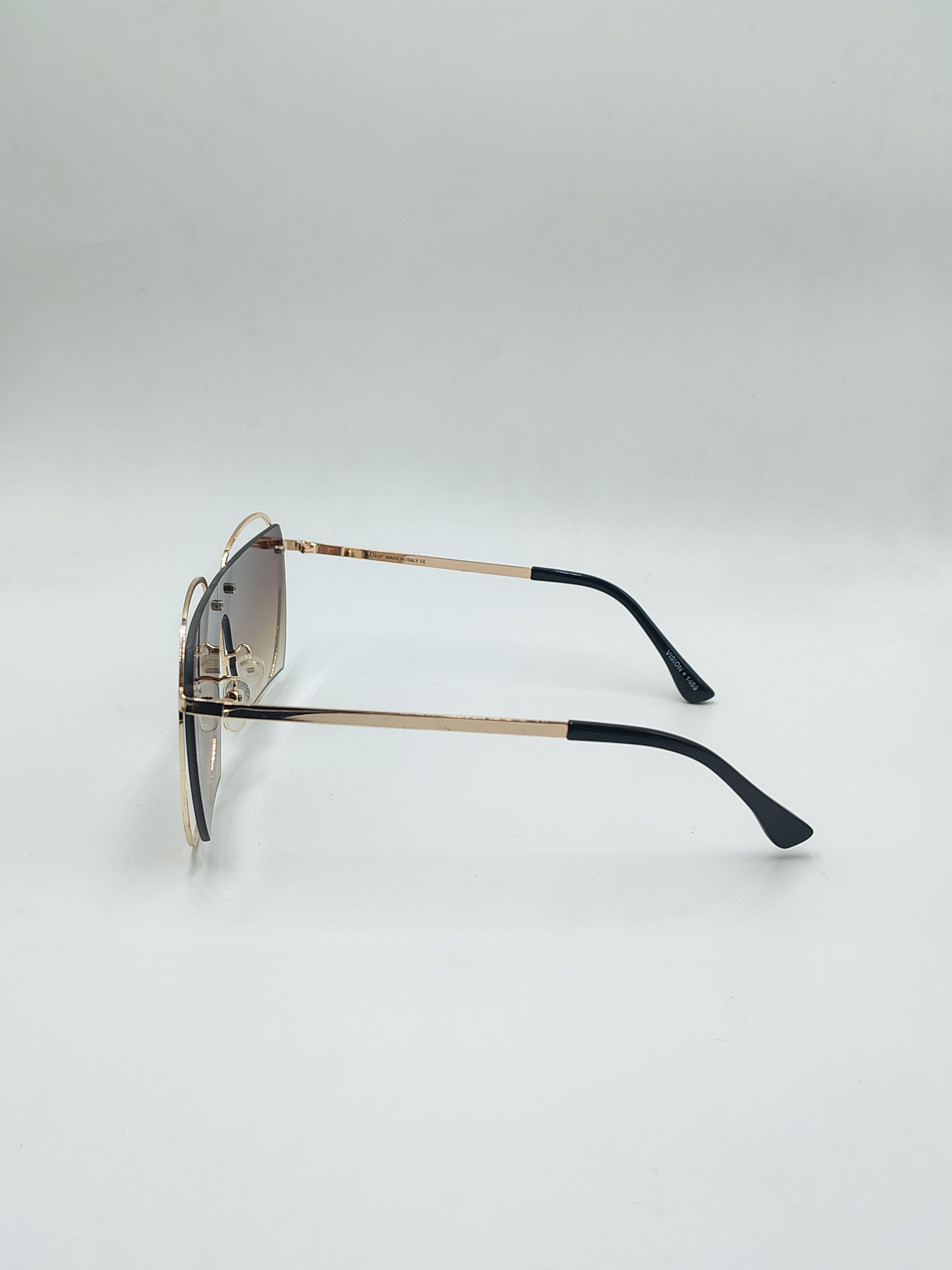 Dior Bronze Aviator Metal Sunglasses