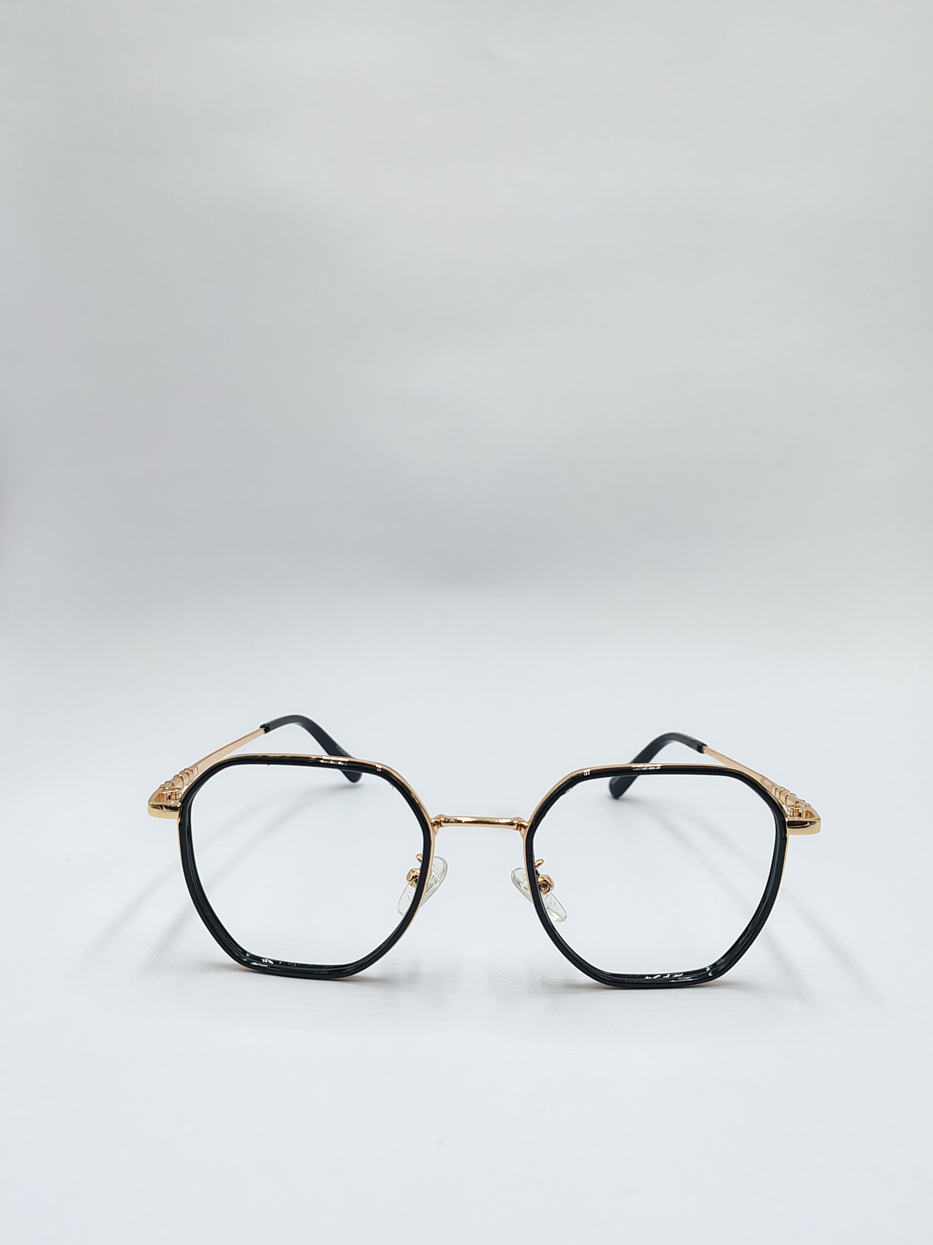 Eyeket Vision Plus Black And Golden Metal Frame