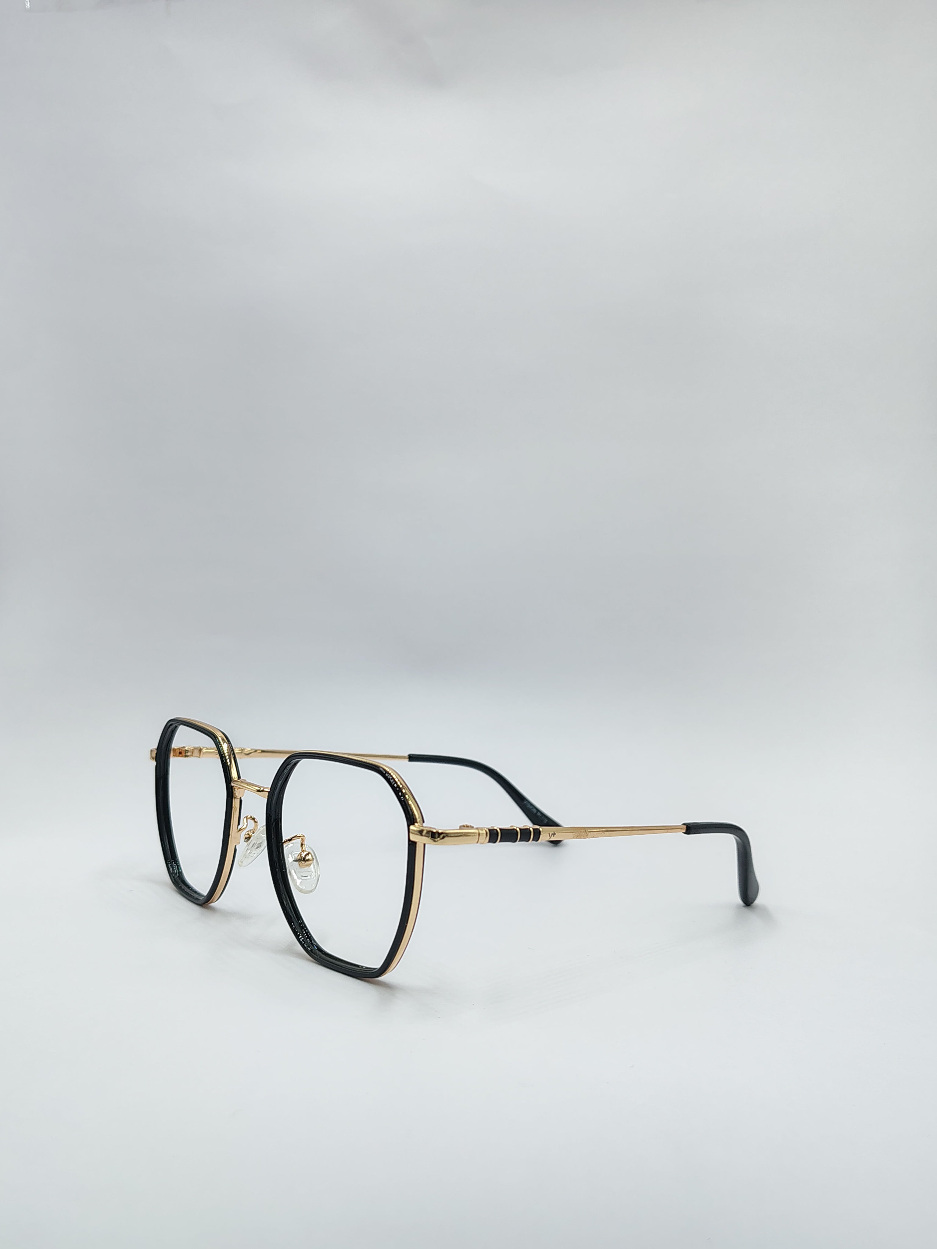 Eyeket Vision Plus Black And Golden Metal Frame