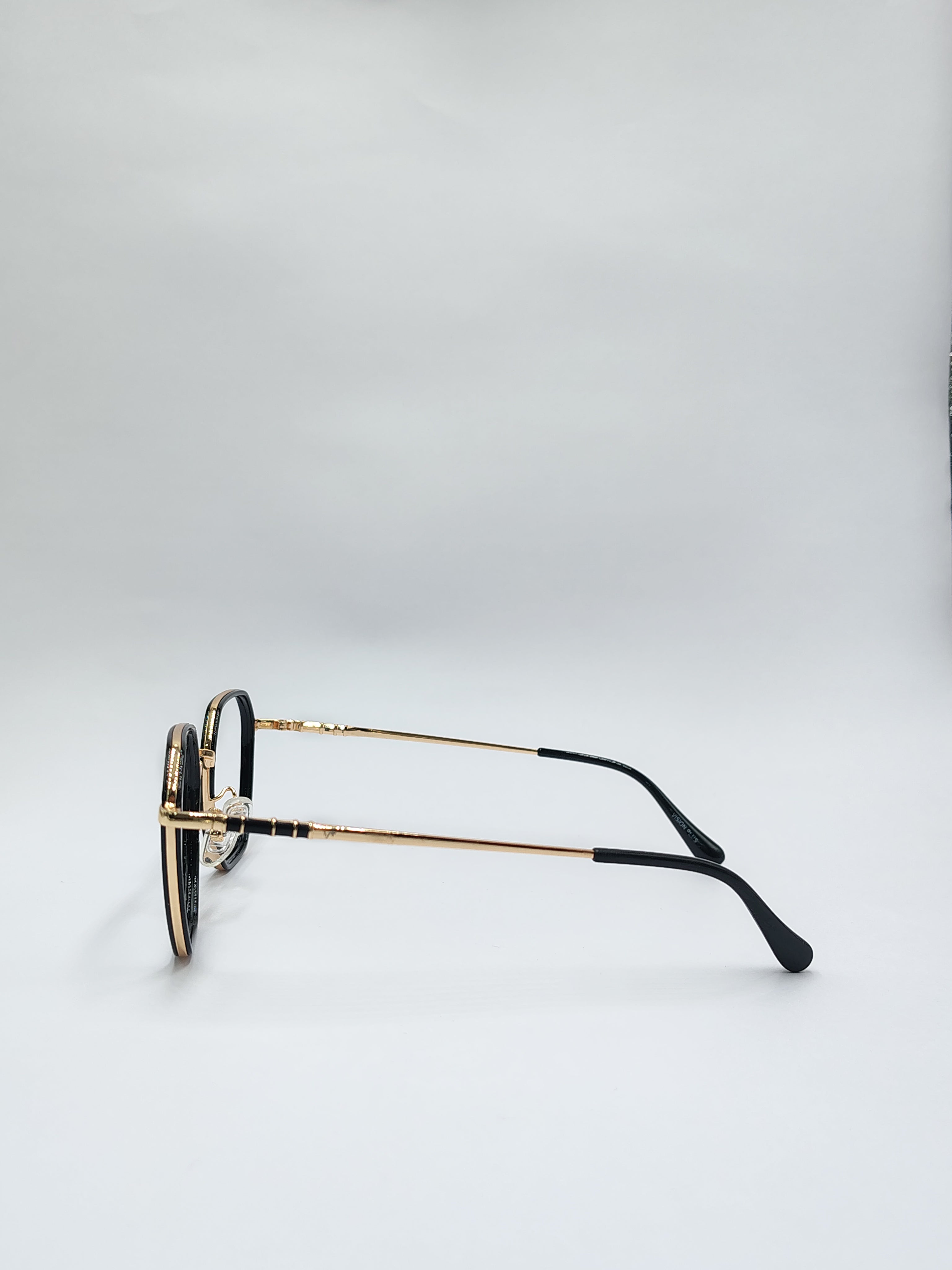 Eyeket Vision Plus Black And Golden Metal Frame