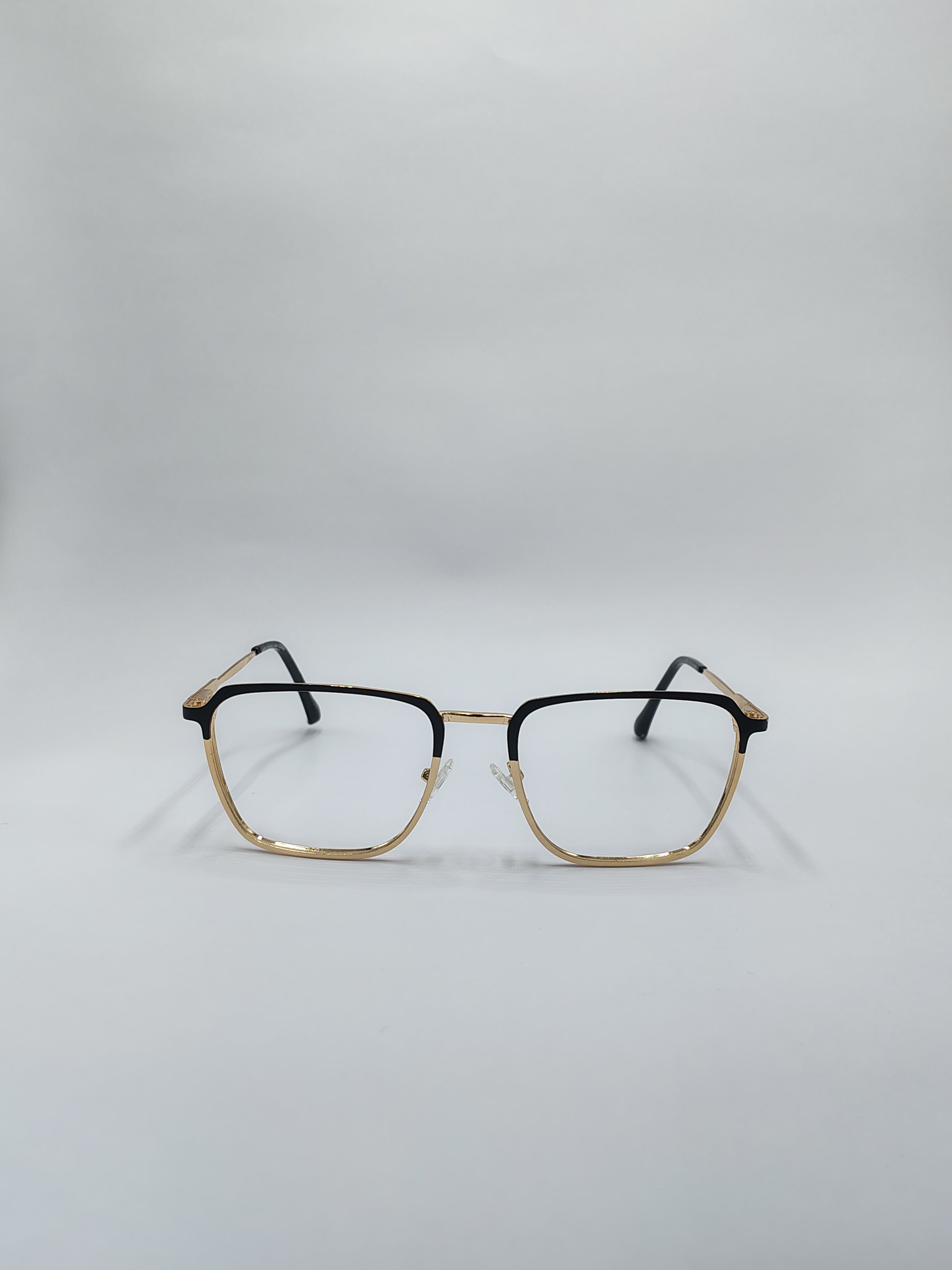 Eyeket Fashion Golden Black Metal Frame