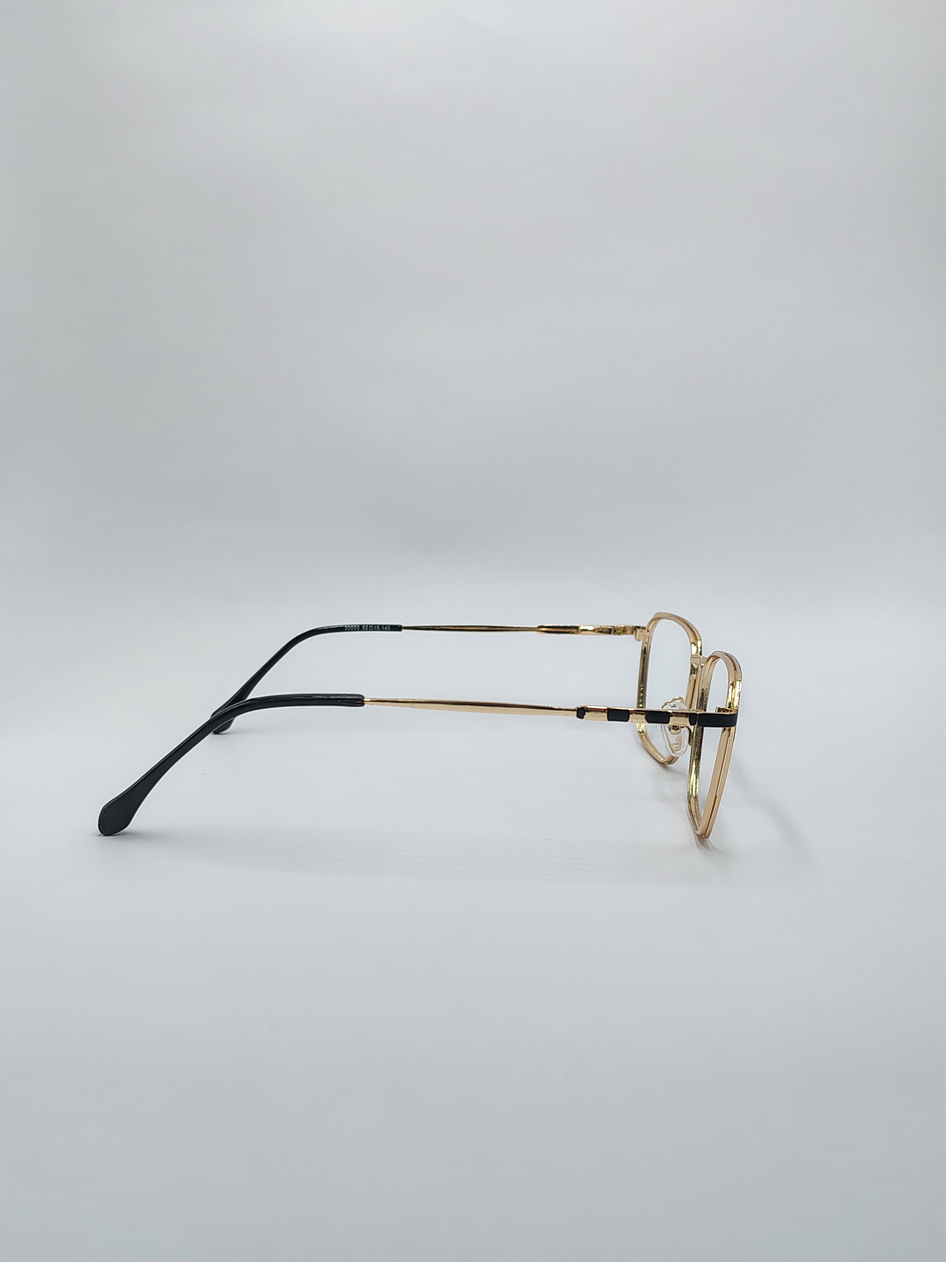 Eyeket Fashion Golden Black Metal Frame