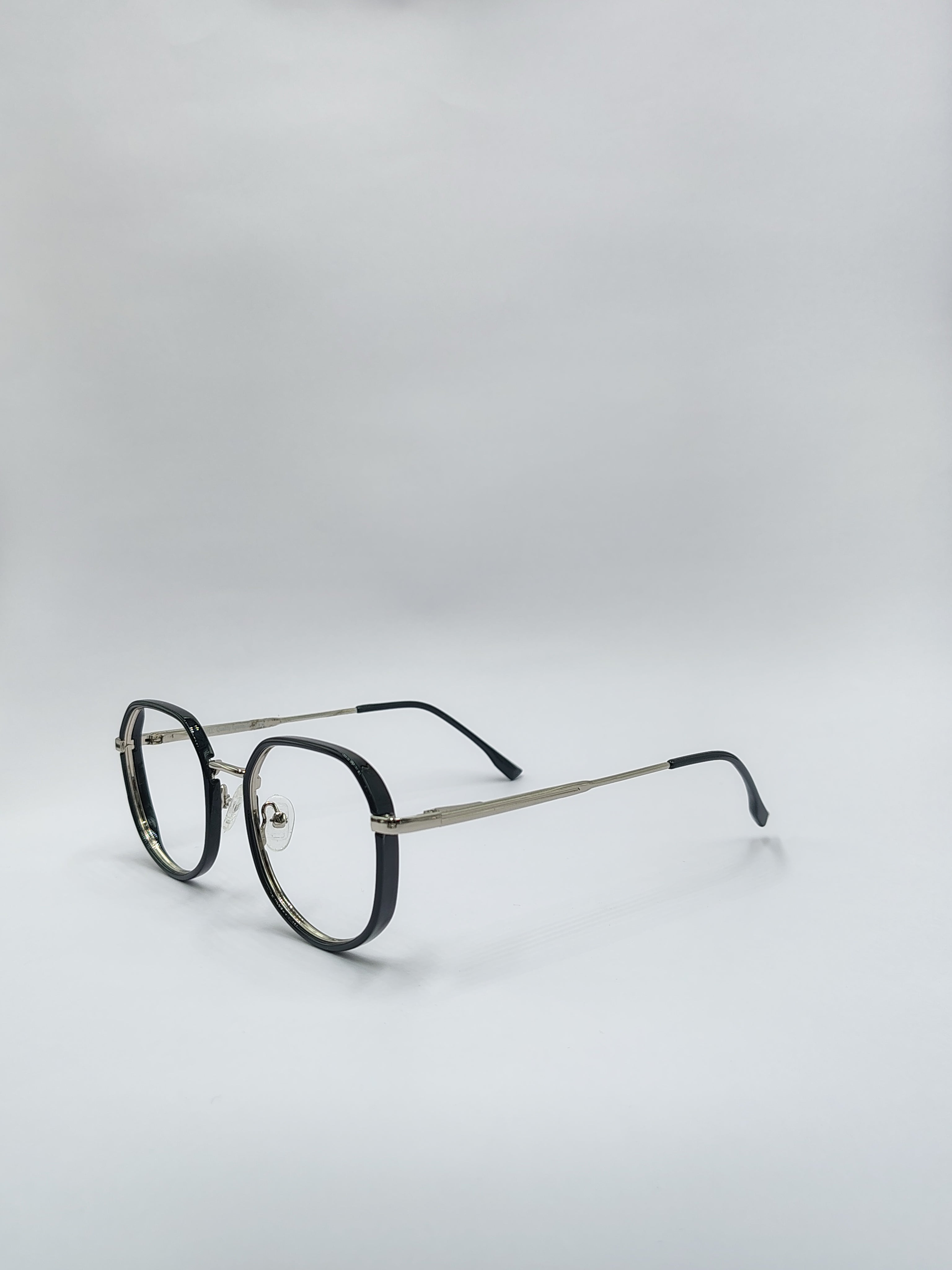 Eyeket Camy Black And Silver Metal Frame