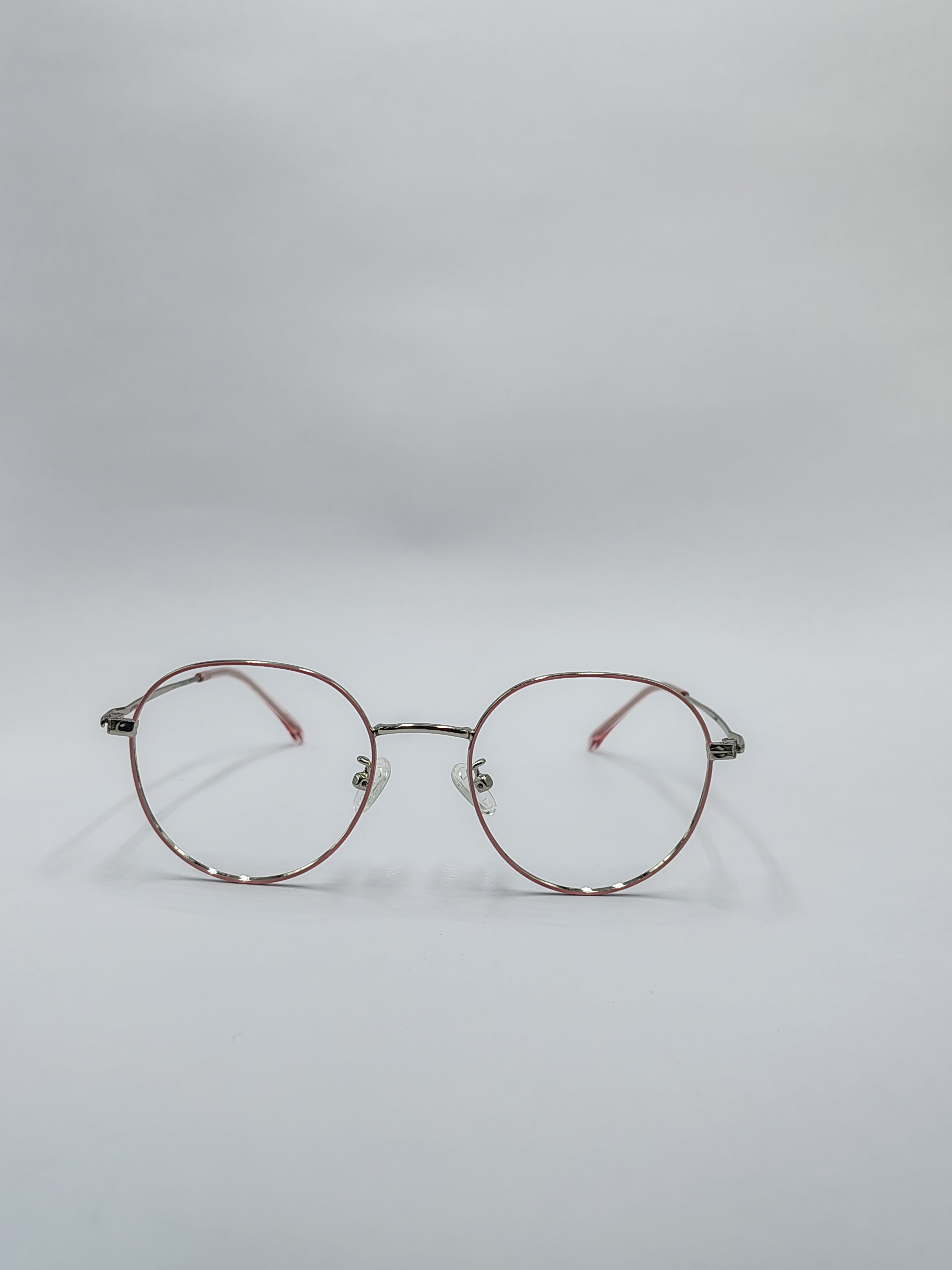 Eyeket Joy Peach Silver Metallic Frame