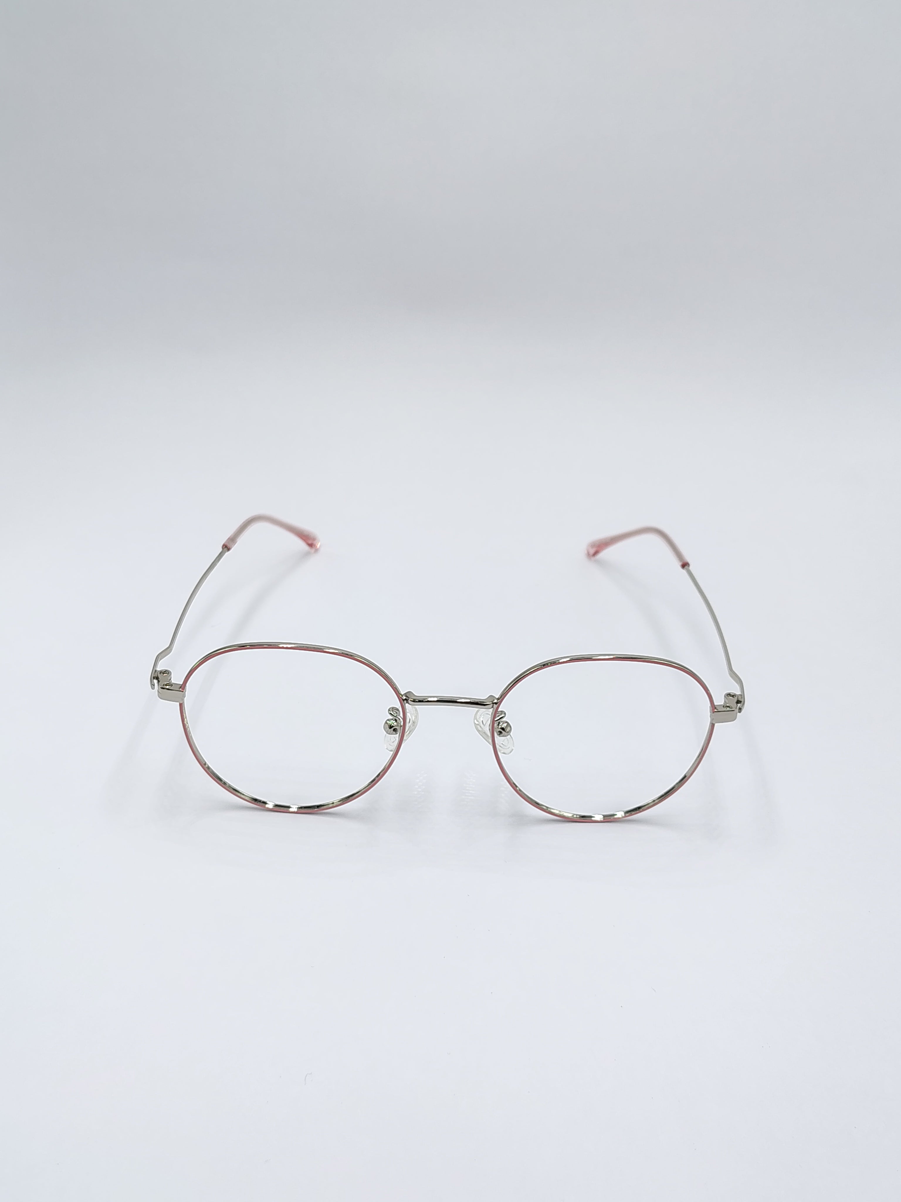 Eyeket Joy Peach Silver Metallic Frame