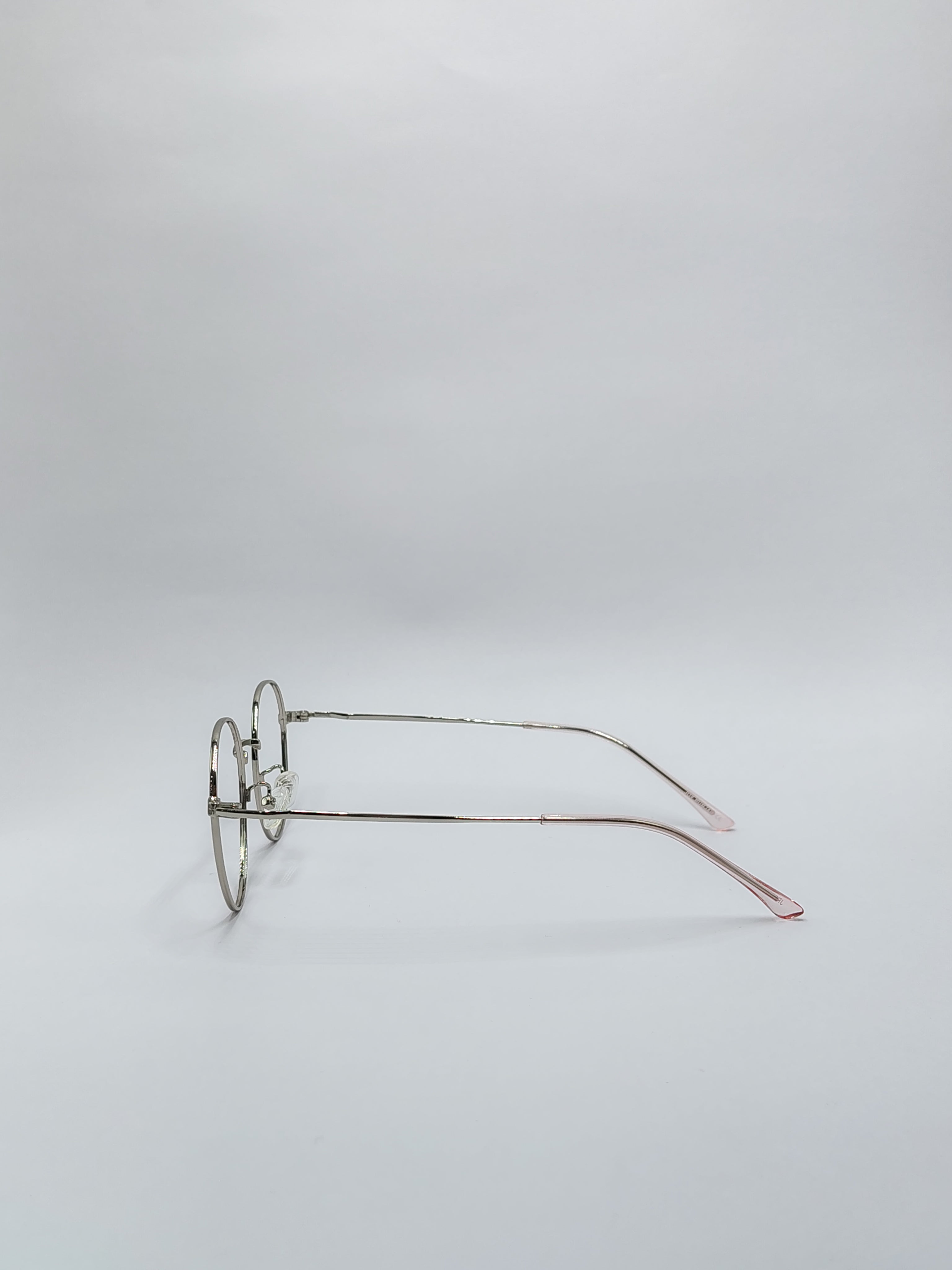 Eyeket Joy Peach Silver Metallic Frame