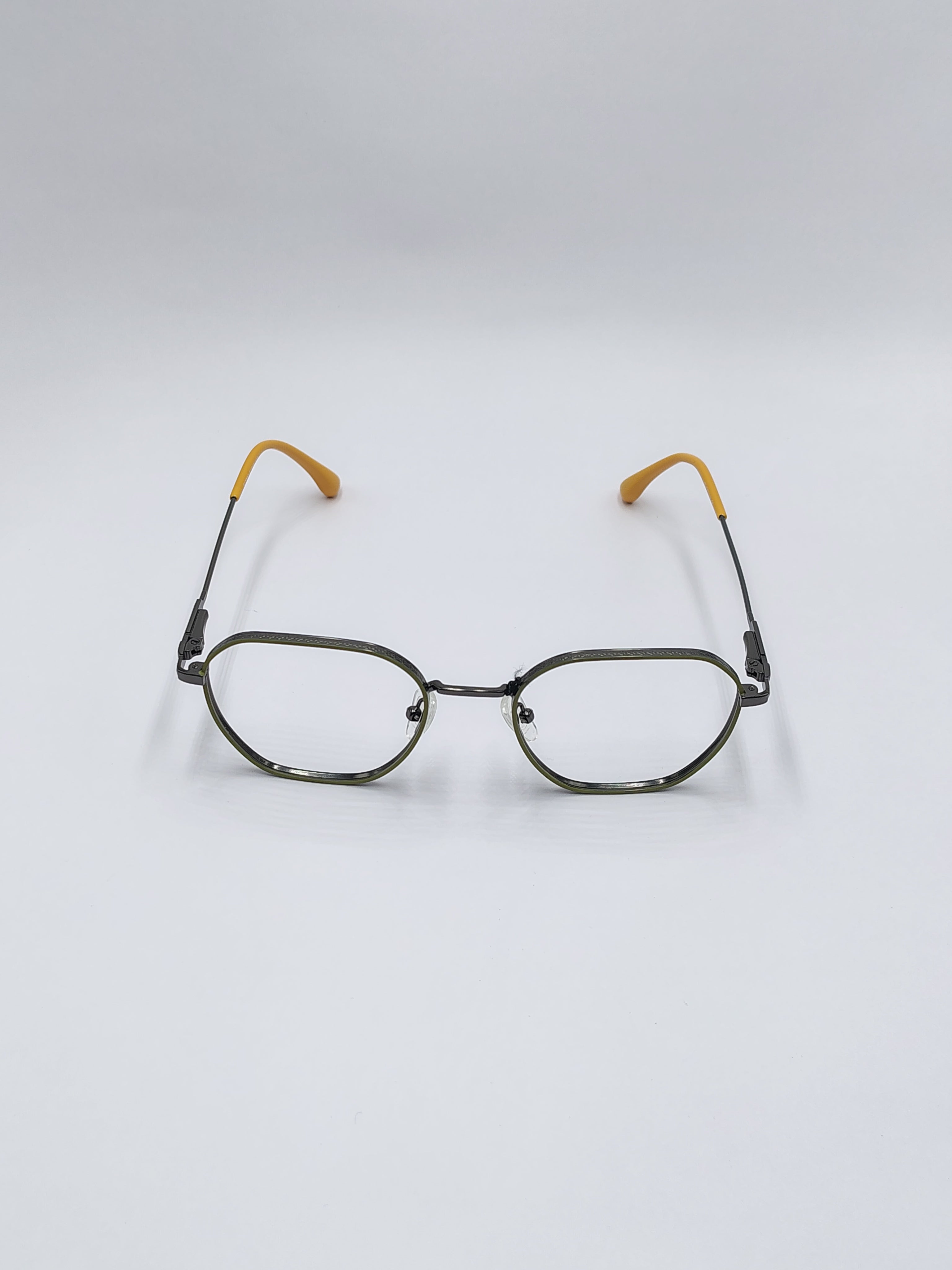 Eyeket Olive Green And Black Metallic Frame