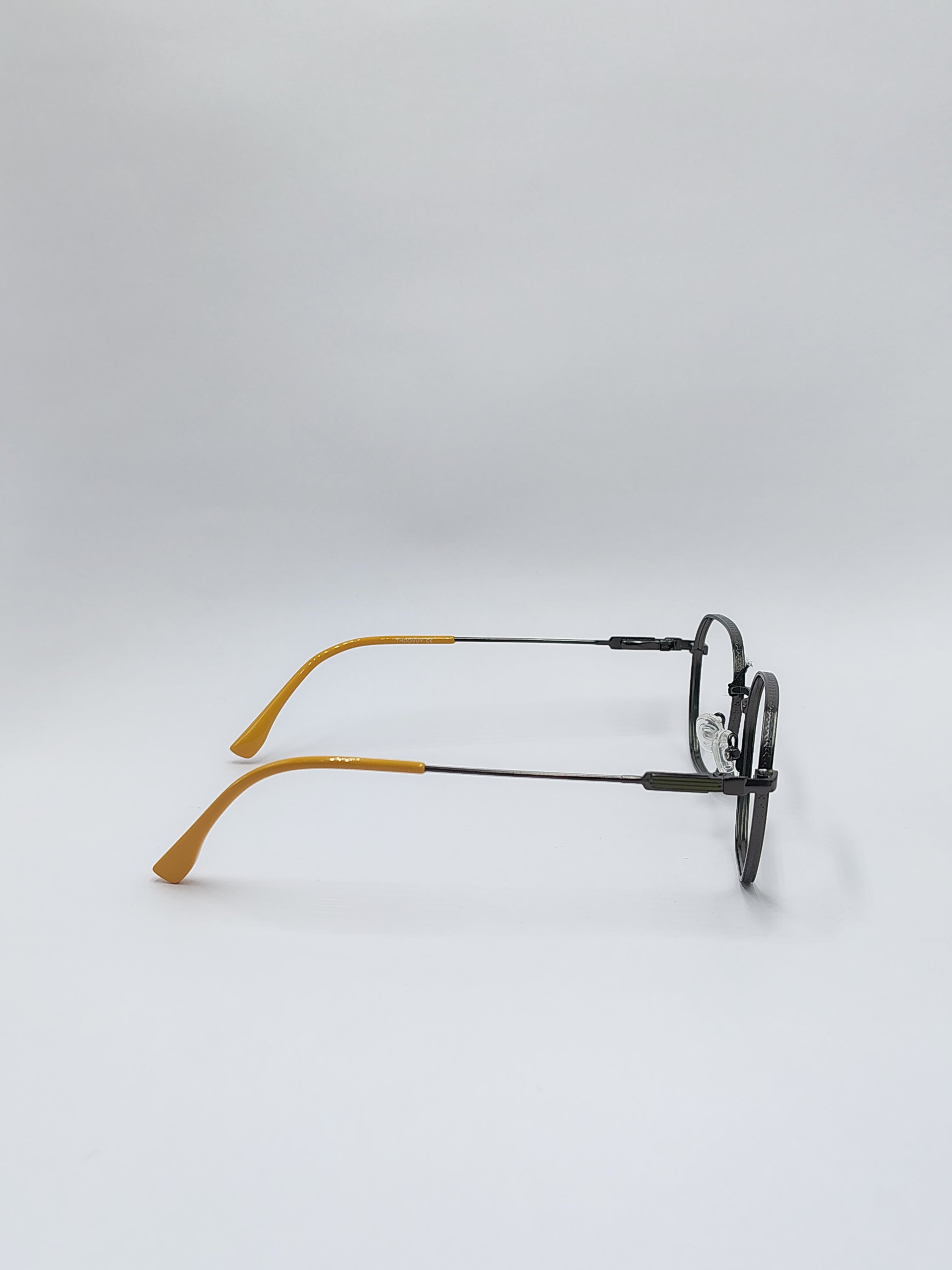 Eyeket Olive Green And Black Metallic Frame