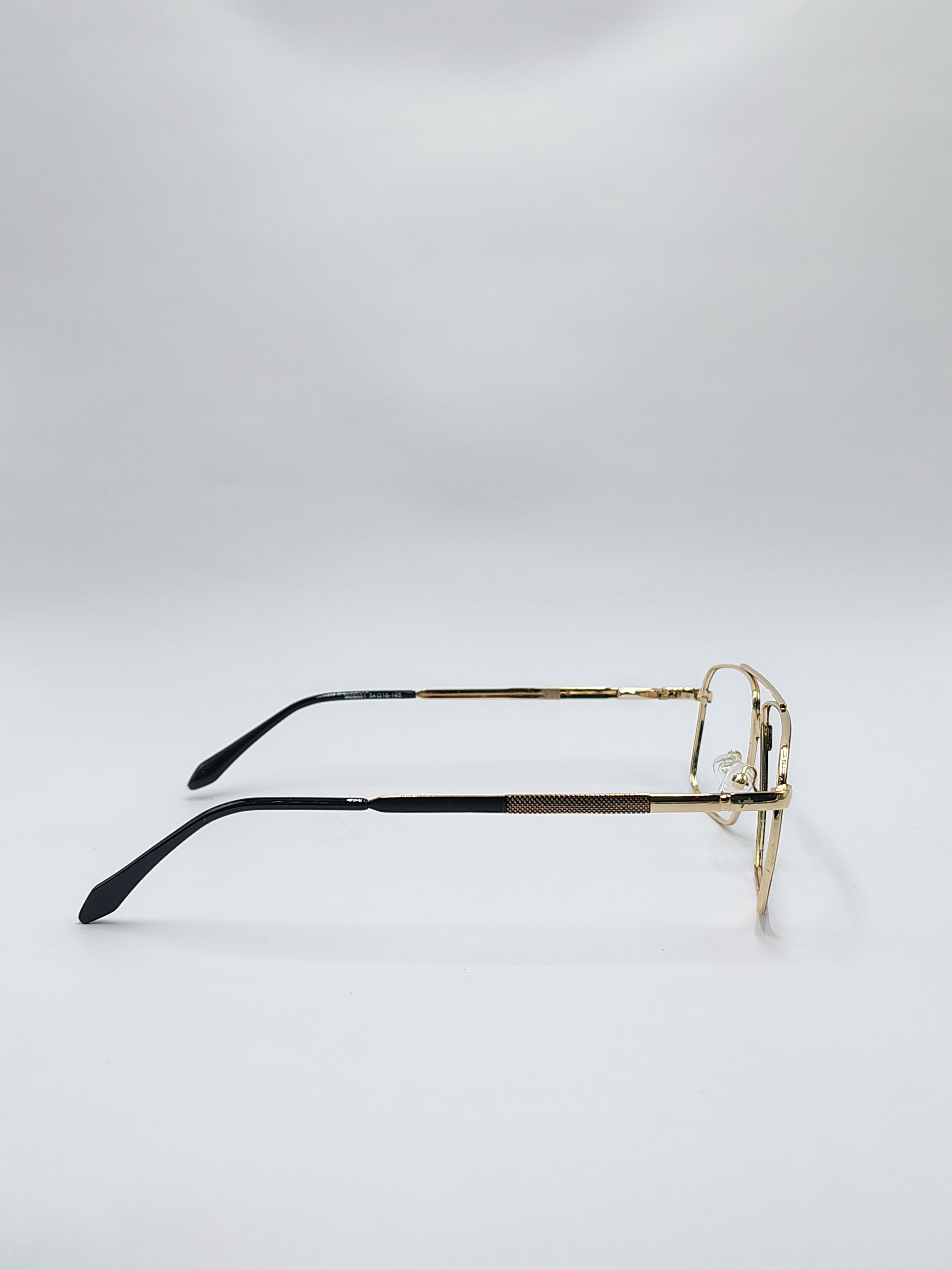 Eyeket Vision Plus Golden And Black Metal Frame