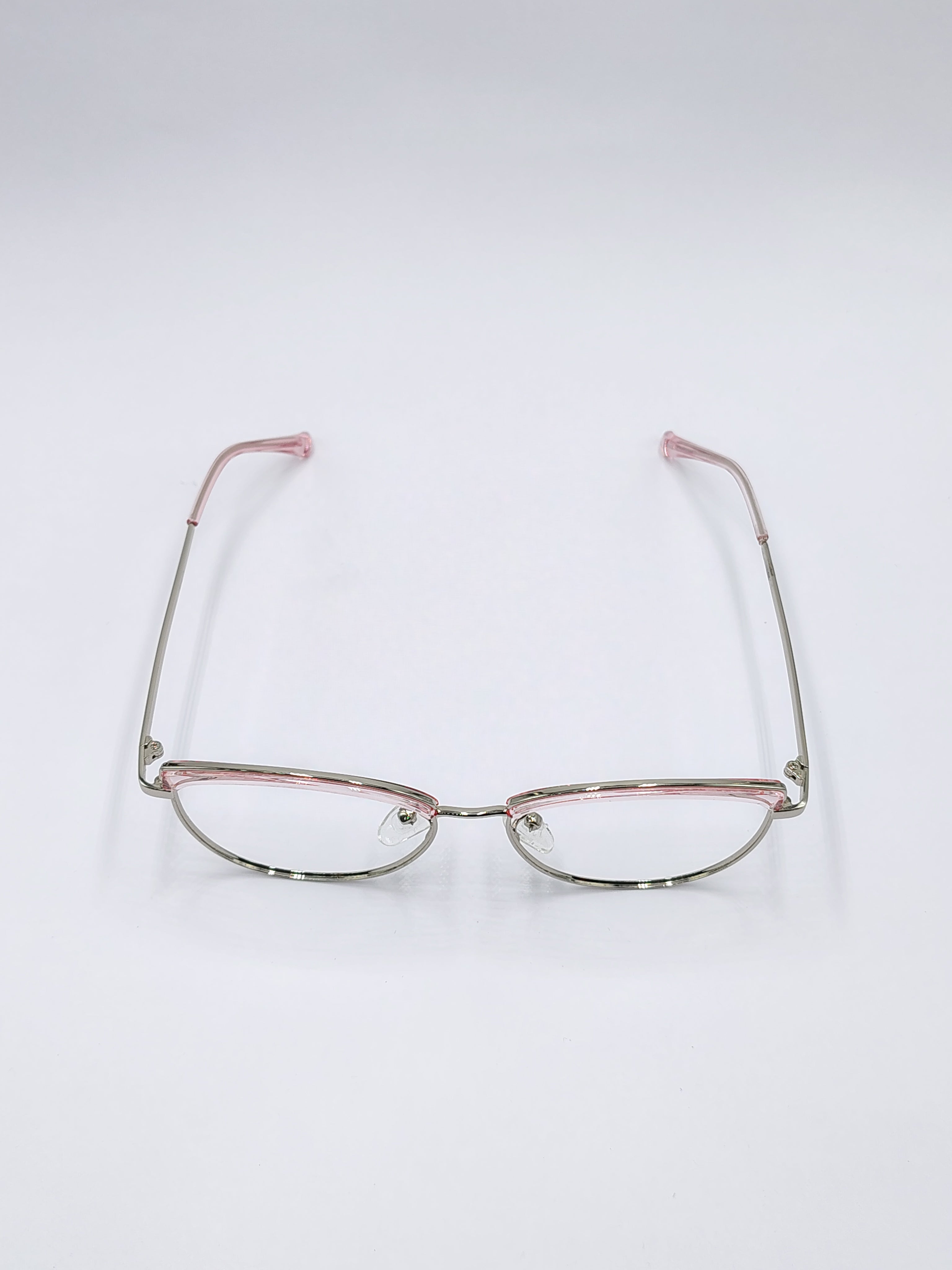 Eyeket Vision Plus Gloss Pink And Silver Metal Frame