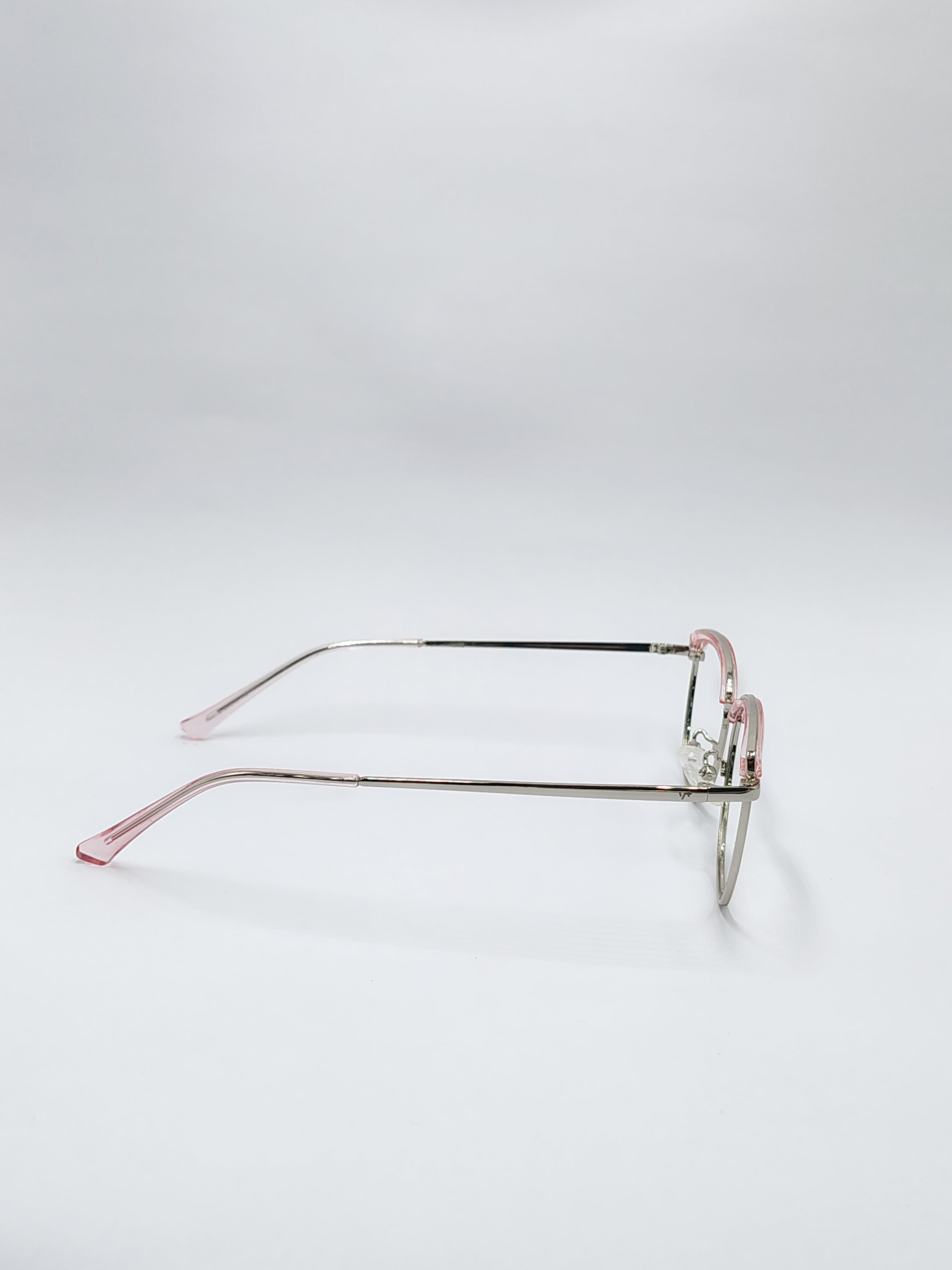 Eyeket Vision Plus Gloss Pink And Silver Metal Frame