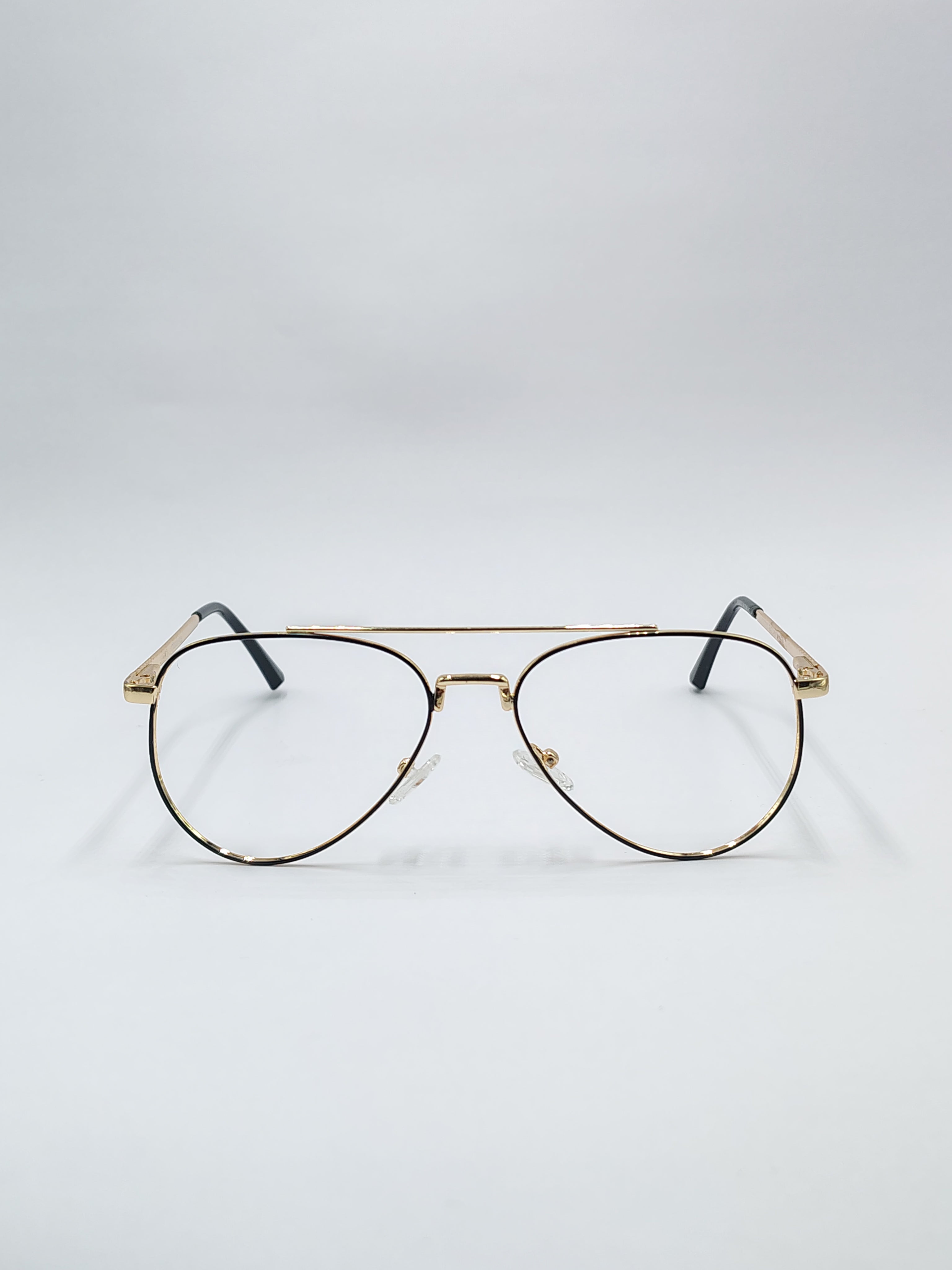 Eyeket Vision Plus Black And Gold Metal Frame