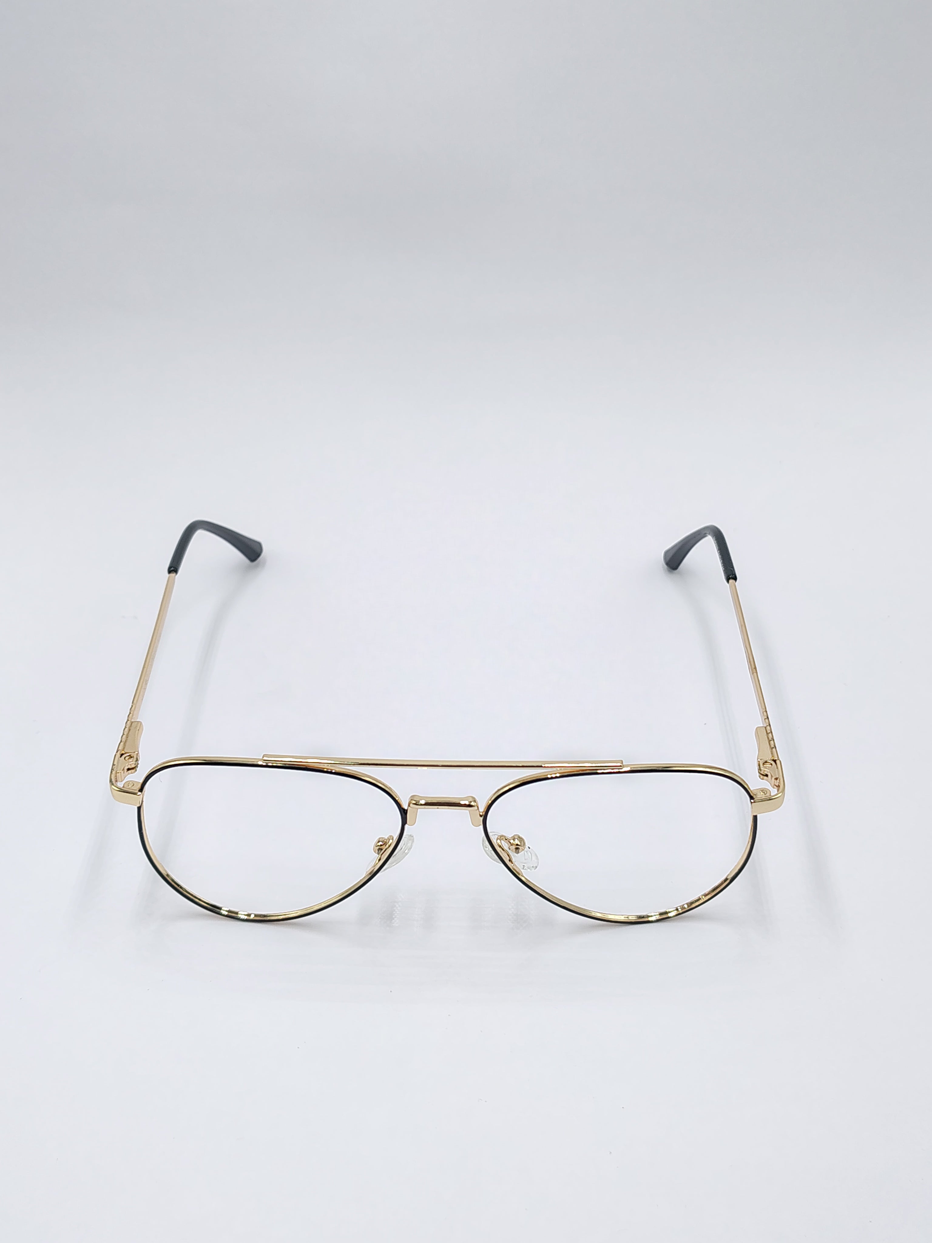 Eyeket Vision Plus Black And Gold Metal Frame