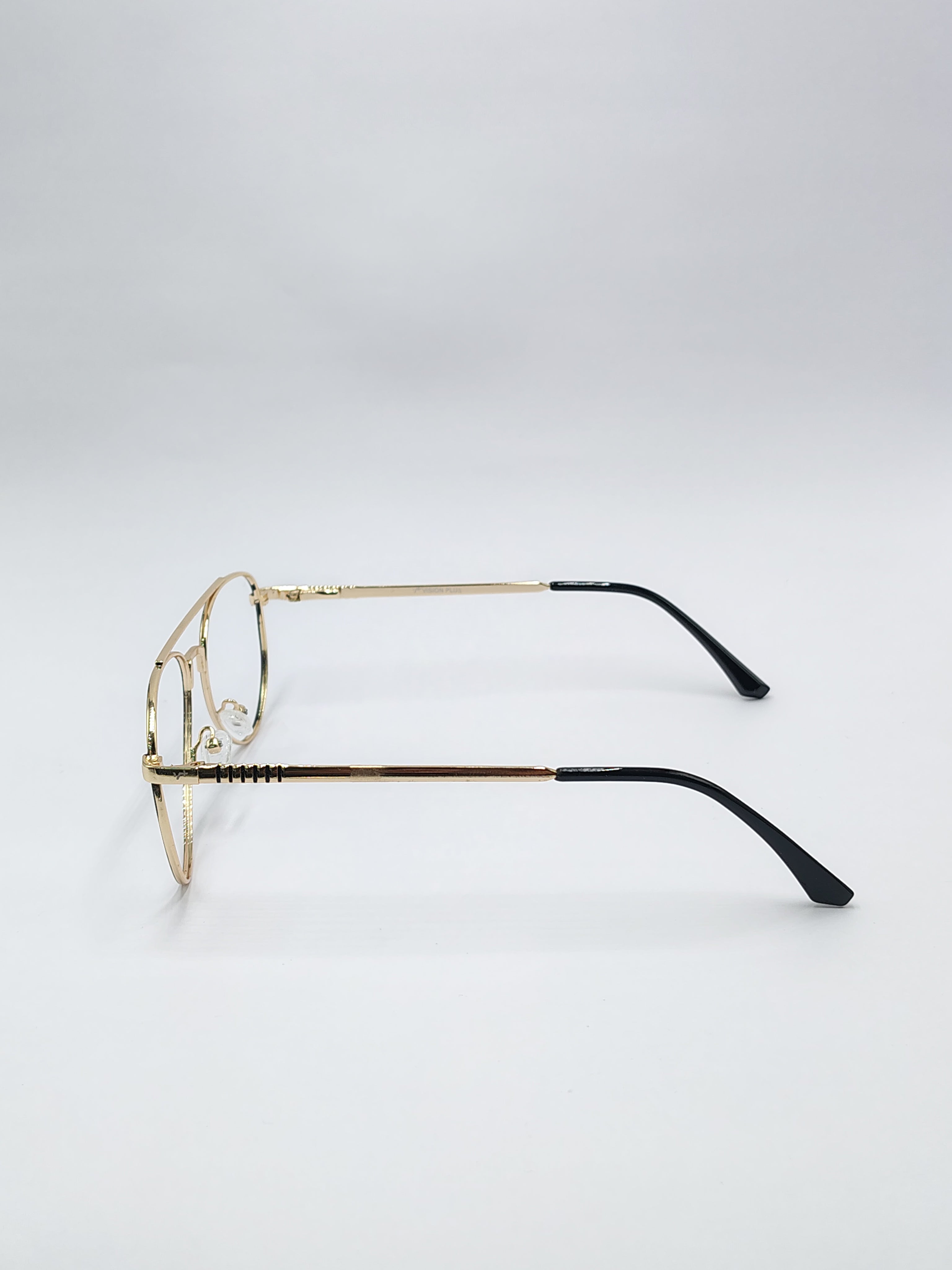 Eyeket Vision Plus Black And Gold Metal Frame