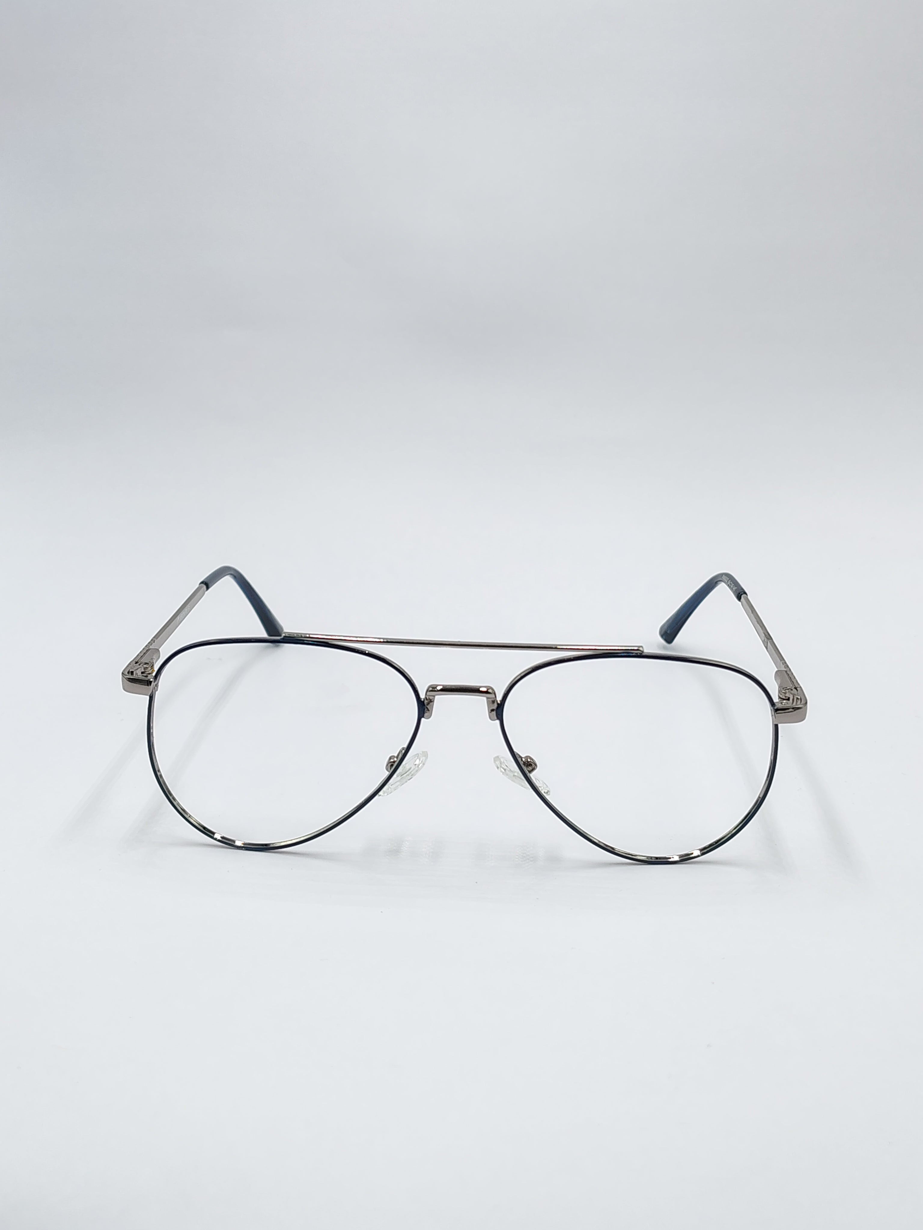 Eyeket Vision Plus Blue And Silver Metal Frame
