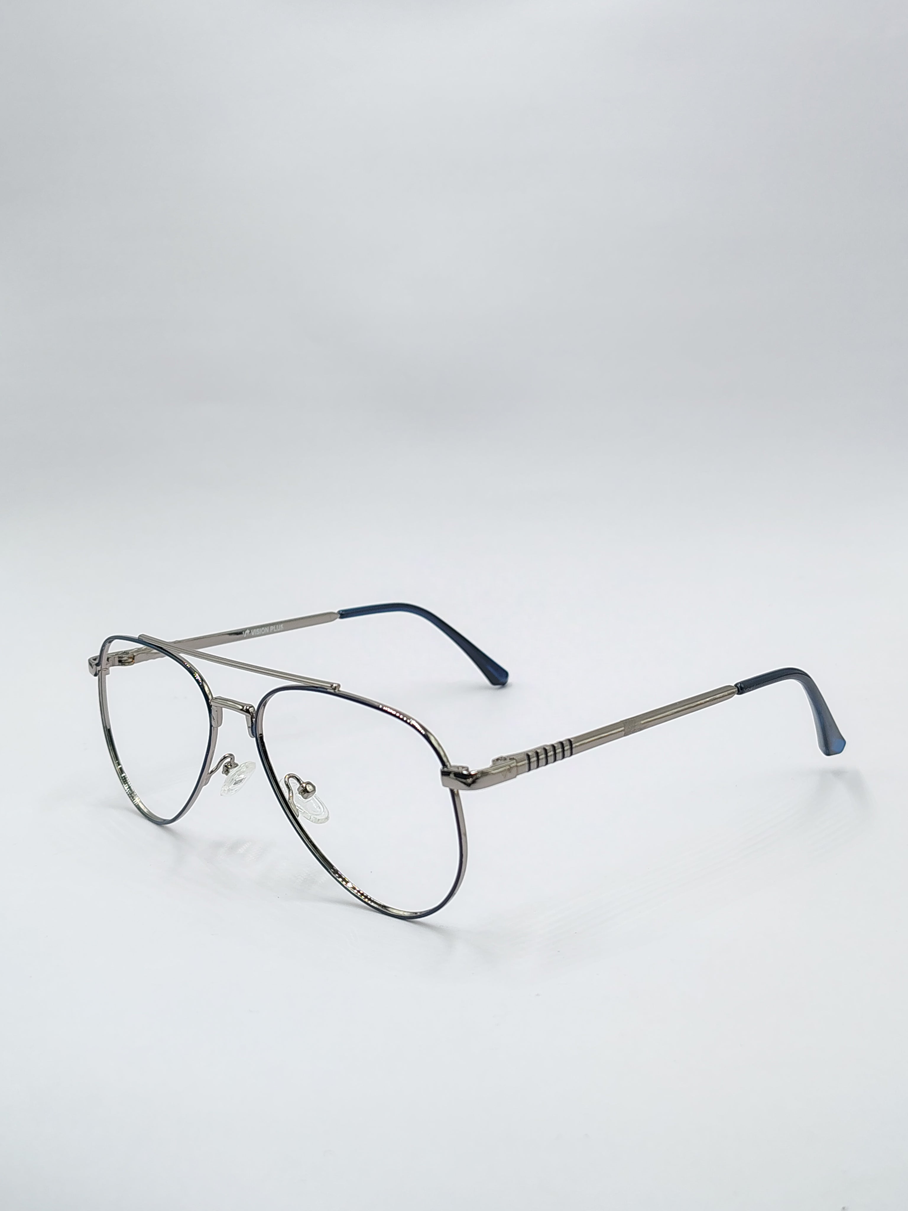 Eyeket Vision Plus Blue And Silver Metal Frame