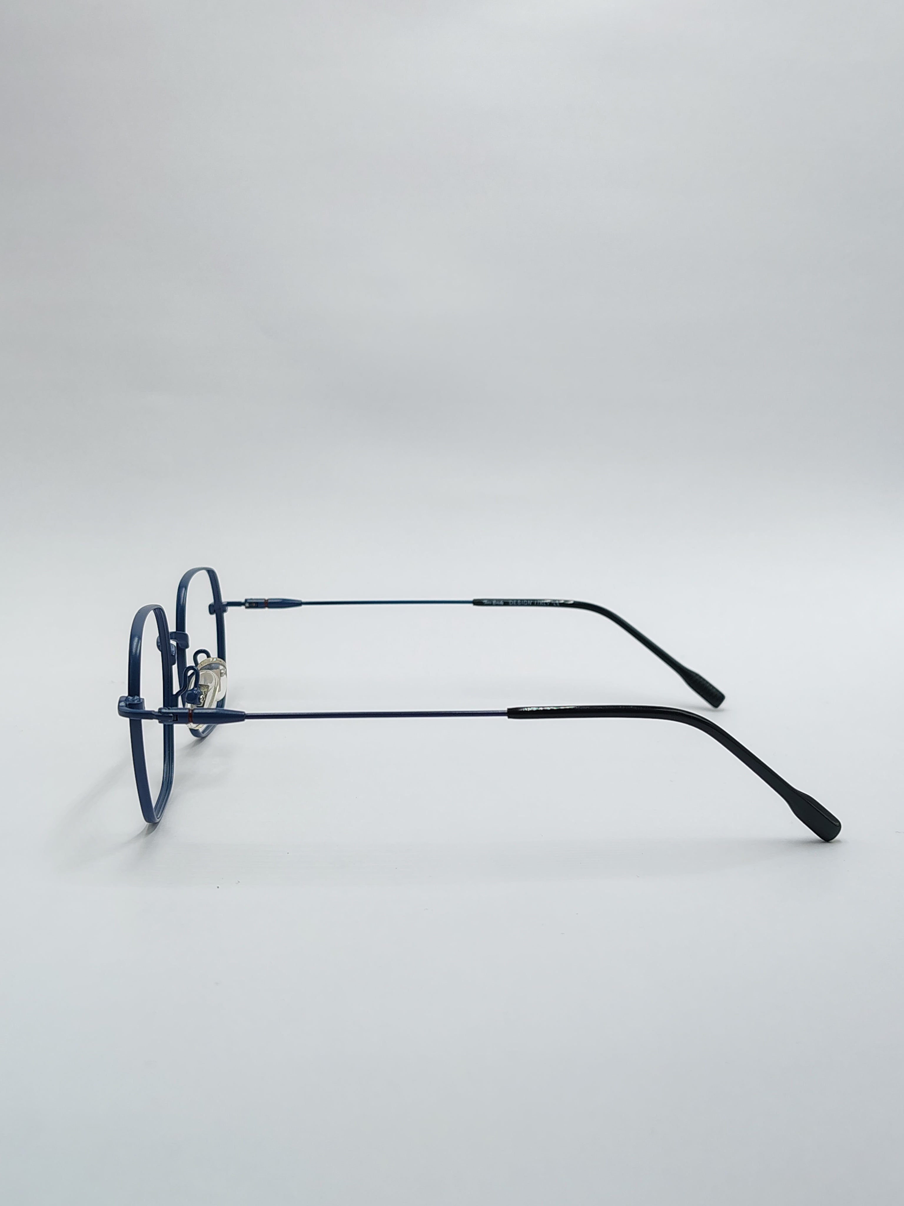 Eyeket Tom H Metallic Blue Metal Frame