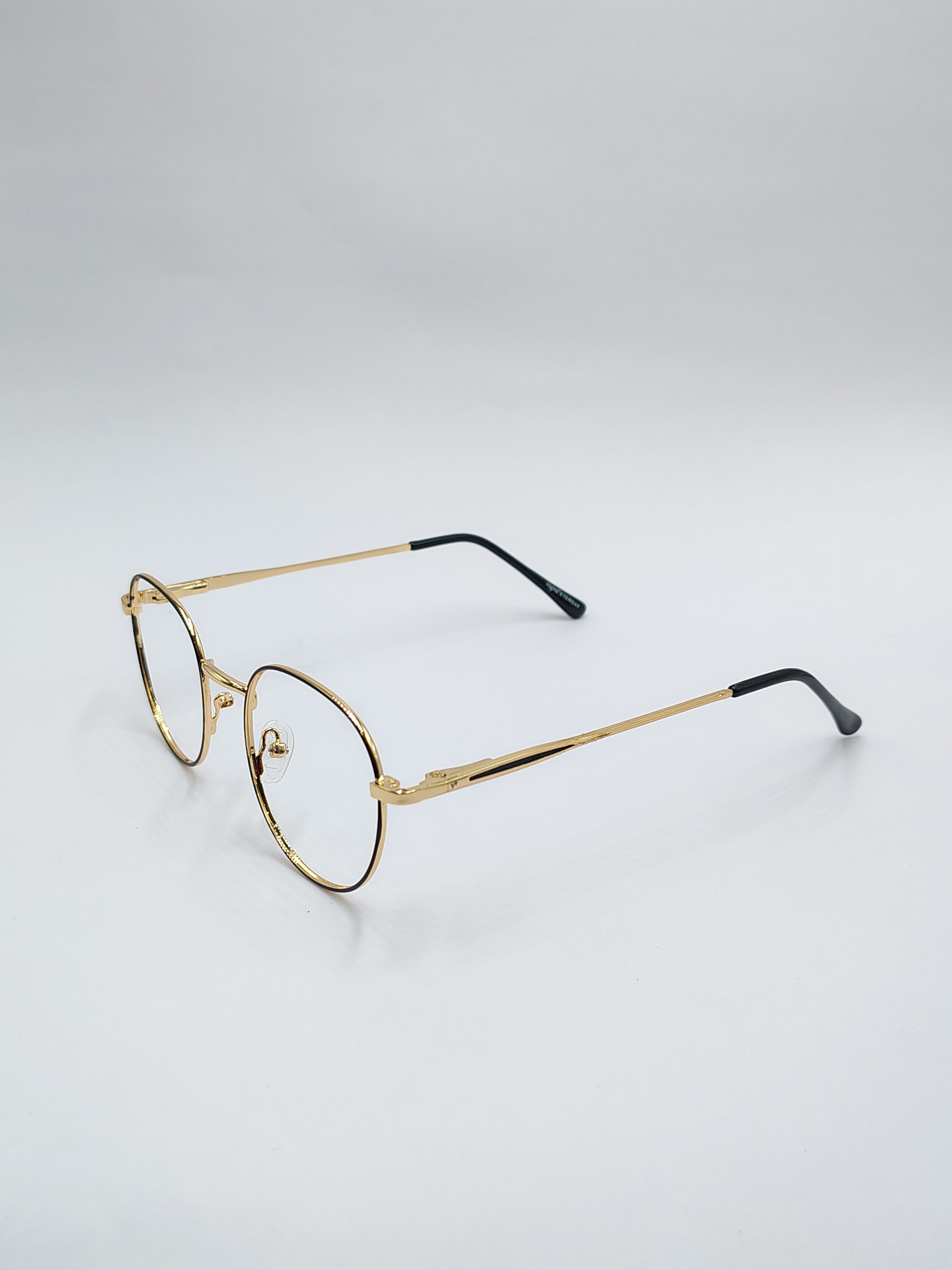 Eyeket Vision Plus Black And Metallic Golden Frame