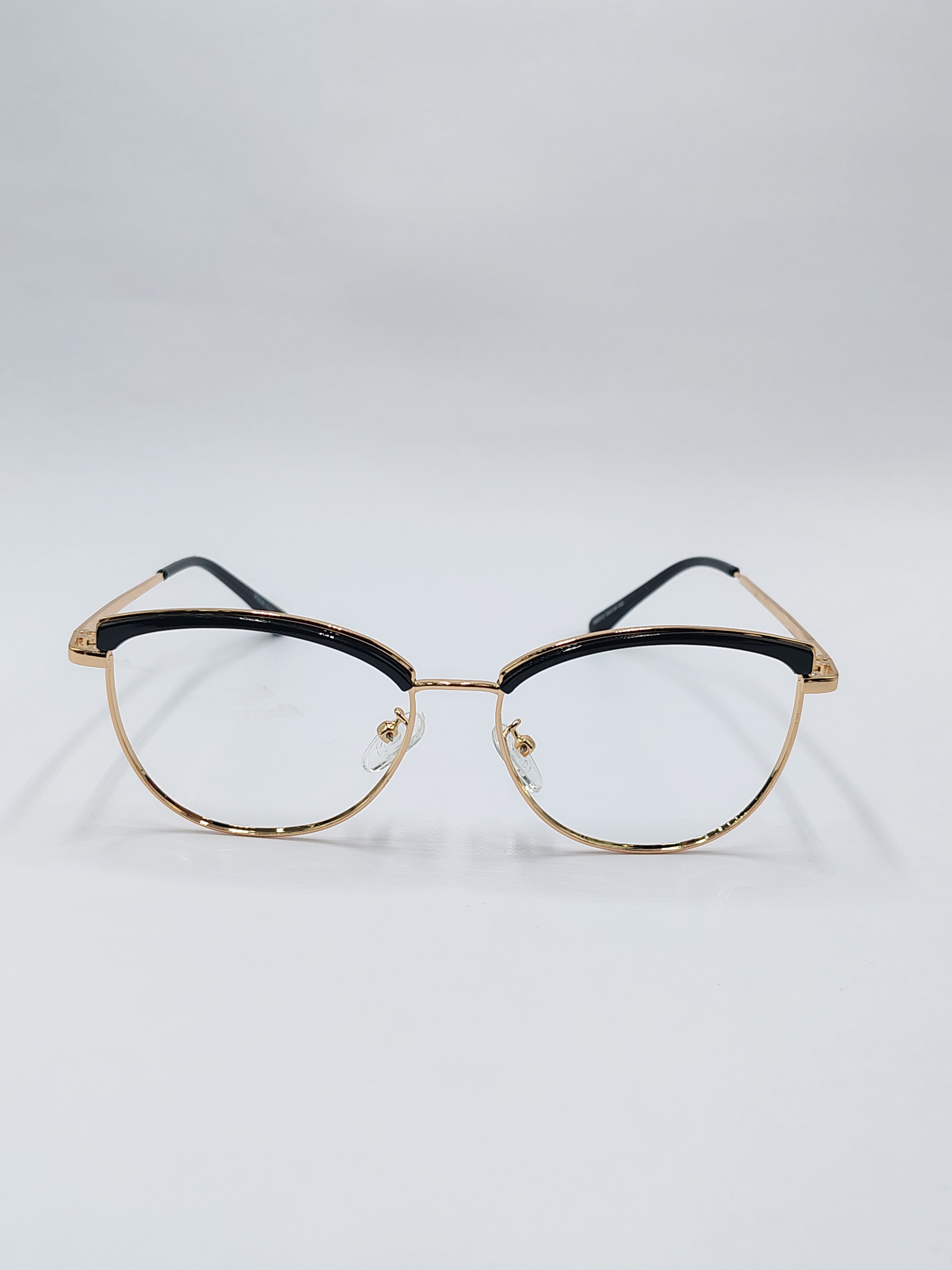Eyeket Vision Plus Luxury Gold And Black Metal Frame
