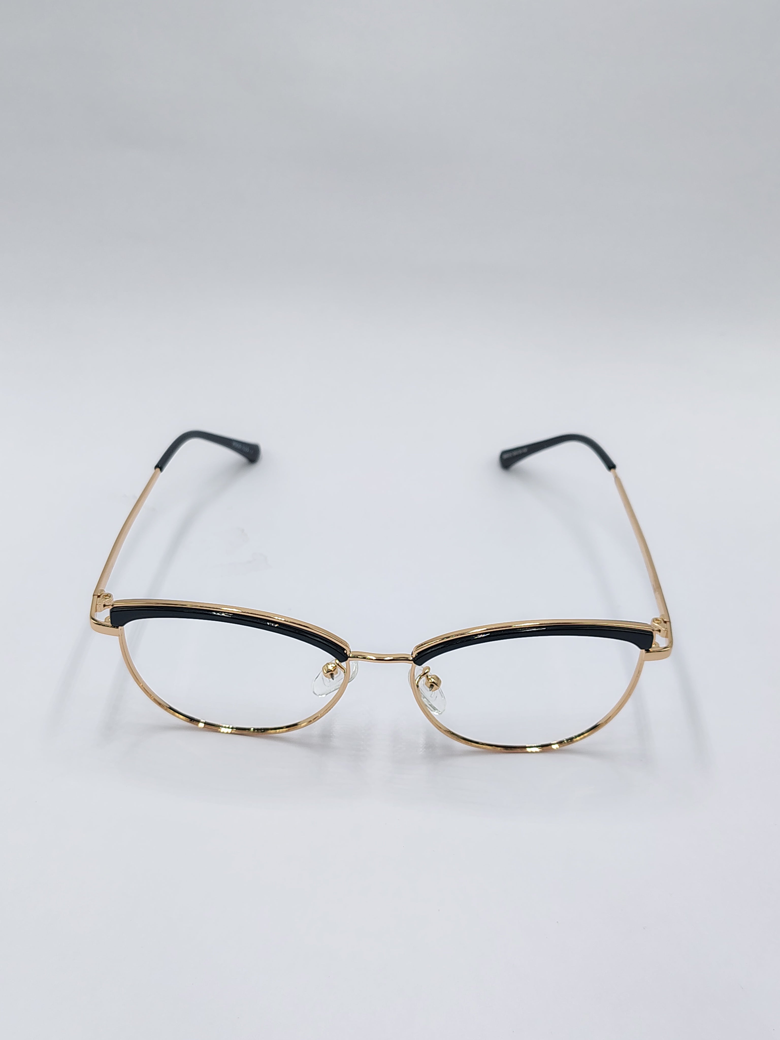 Eyeket Vision Plus Luxury Gold And Black Metal Frame