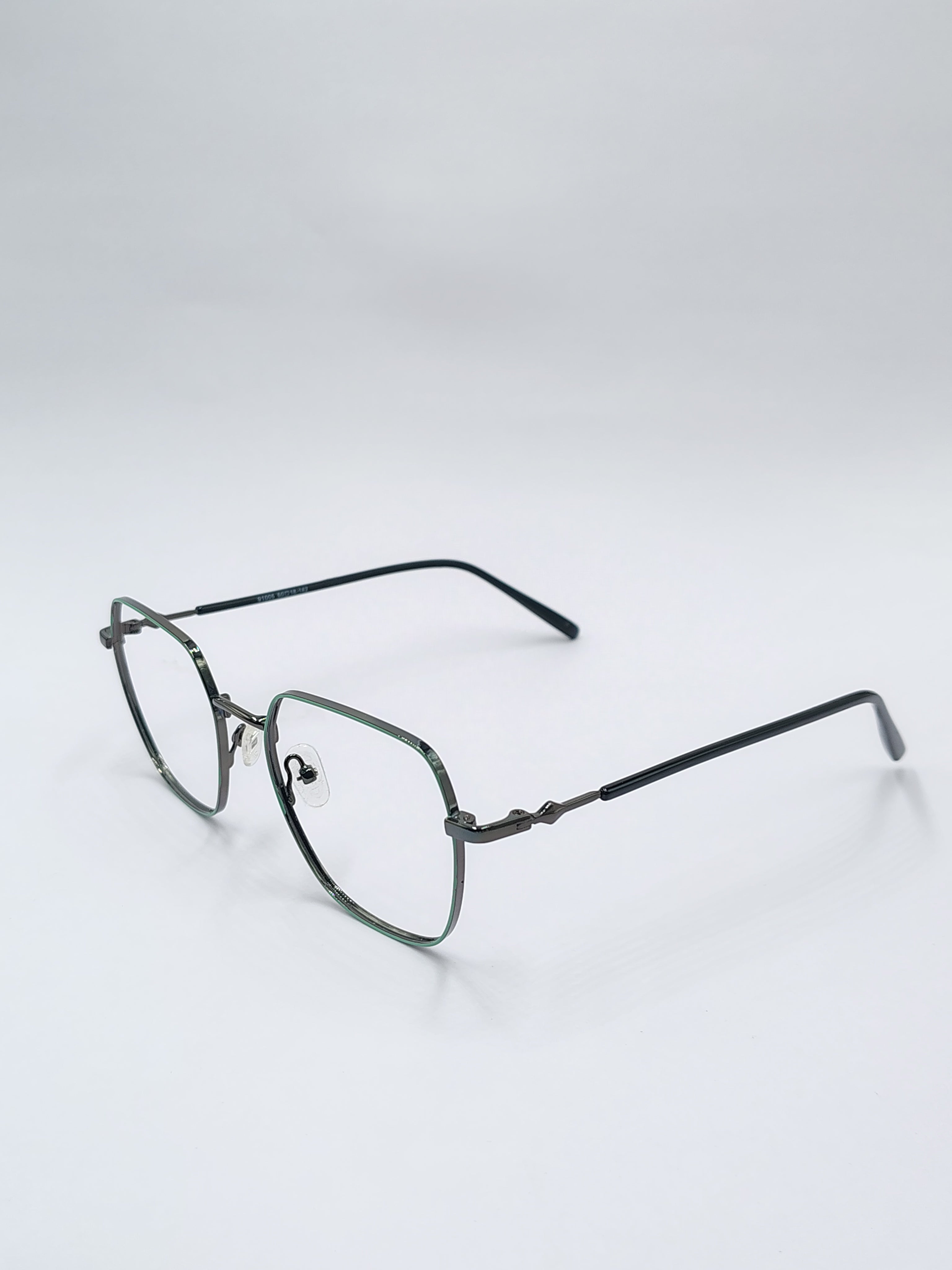 Eyeket Daniel H Green And Black Metal Frame