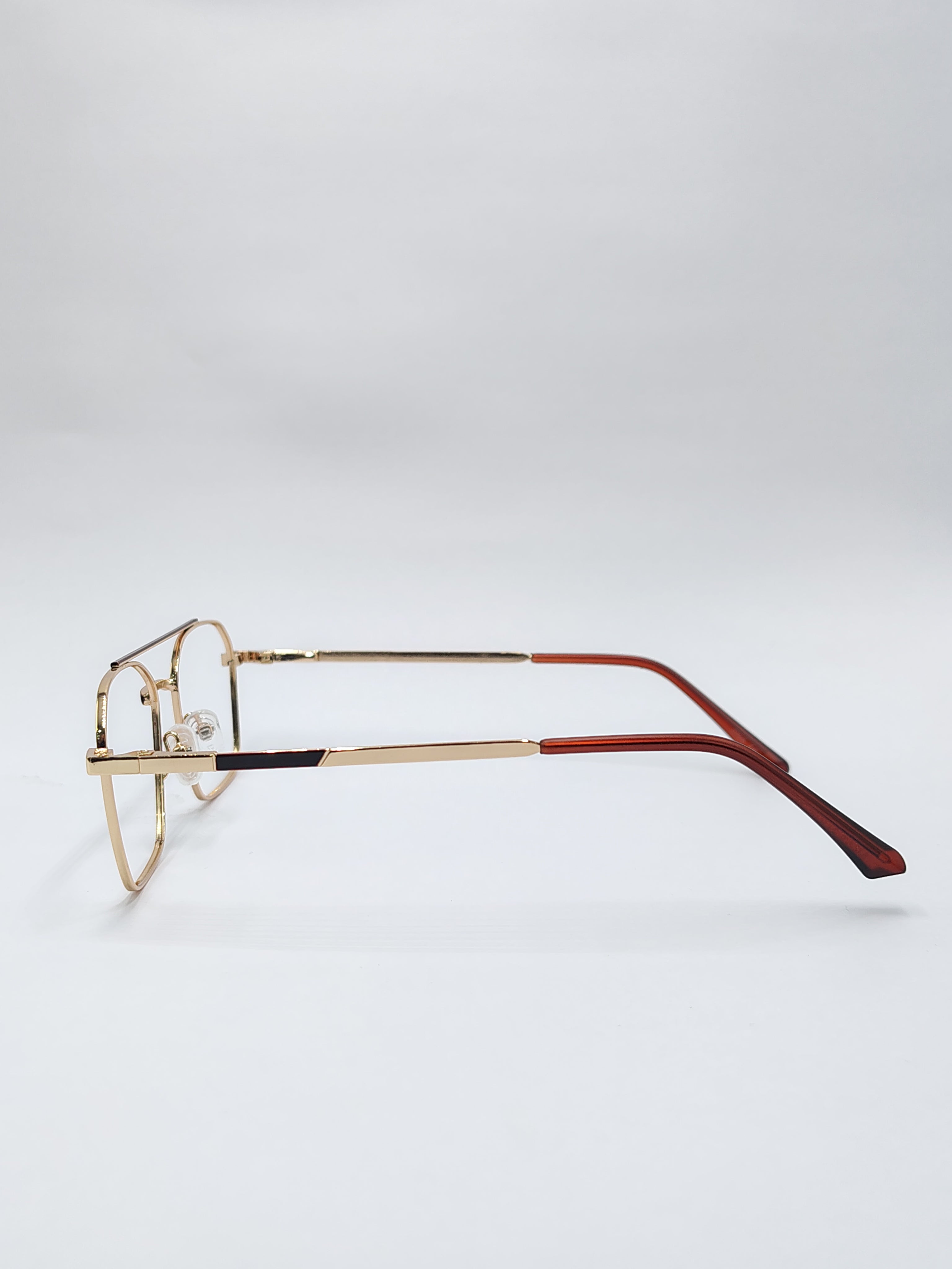 Eyeket DNA brown and gold metal frame