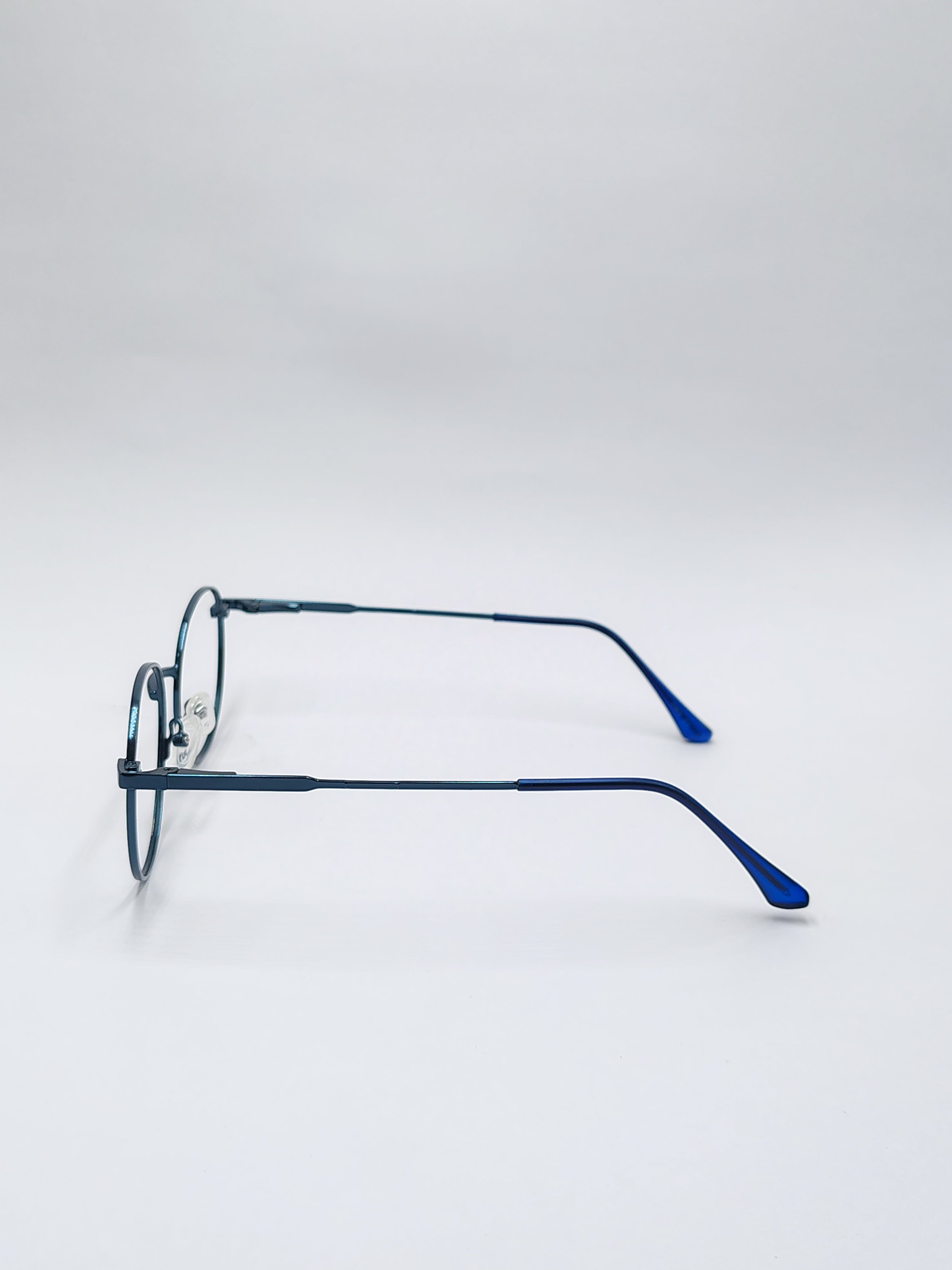 eyeket dna metallic blue metal frame