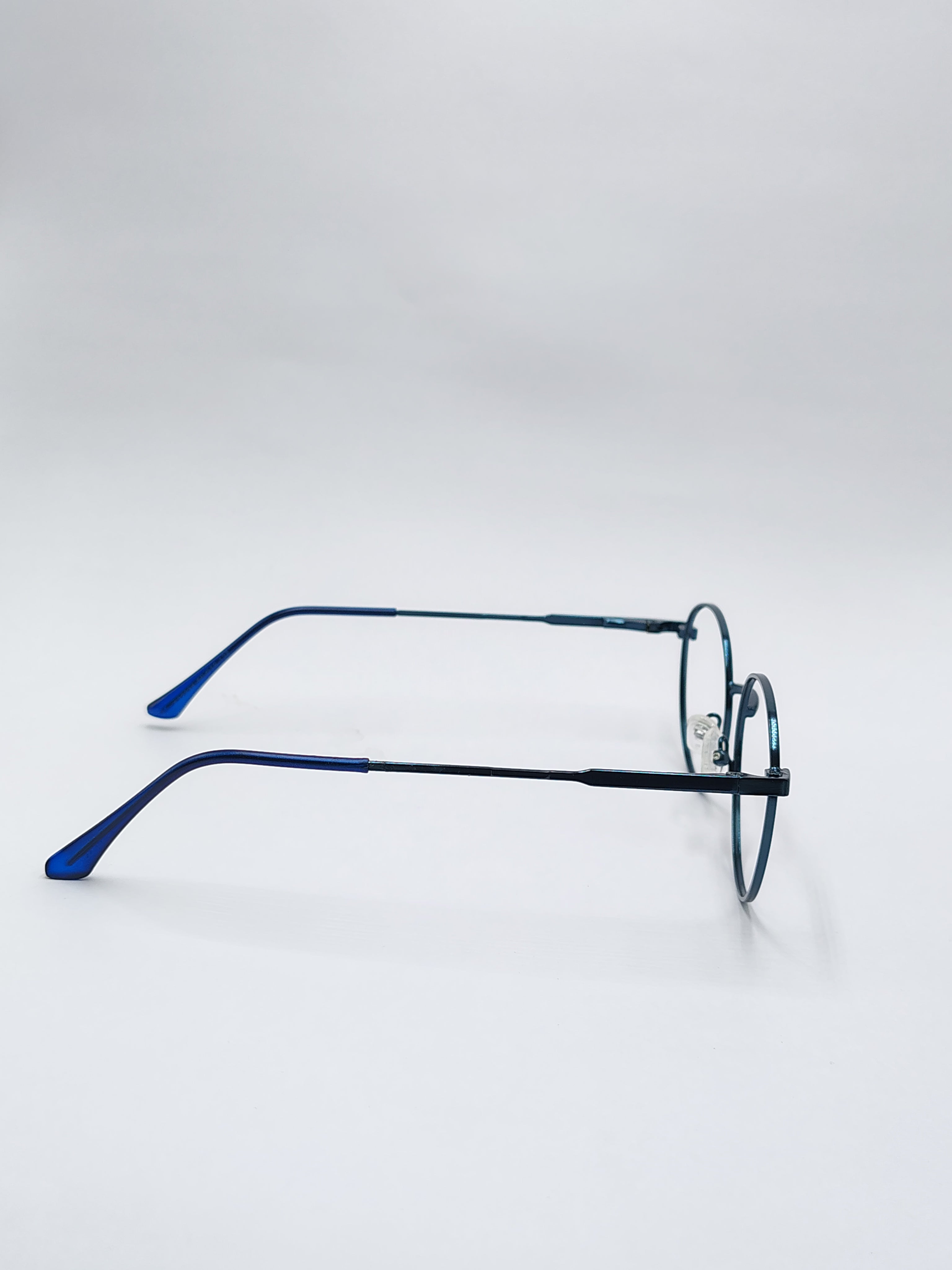 eyeket dna metallic blue metal frame