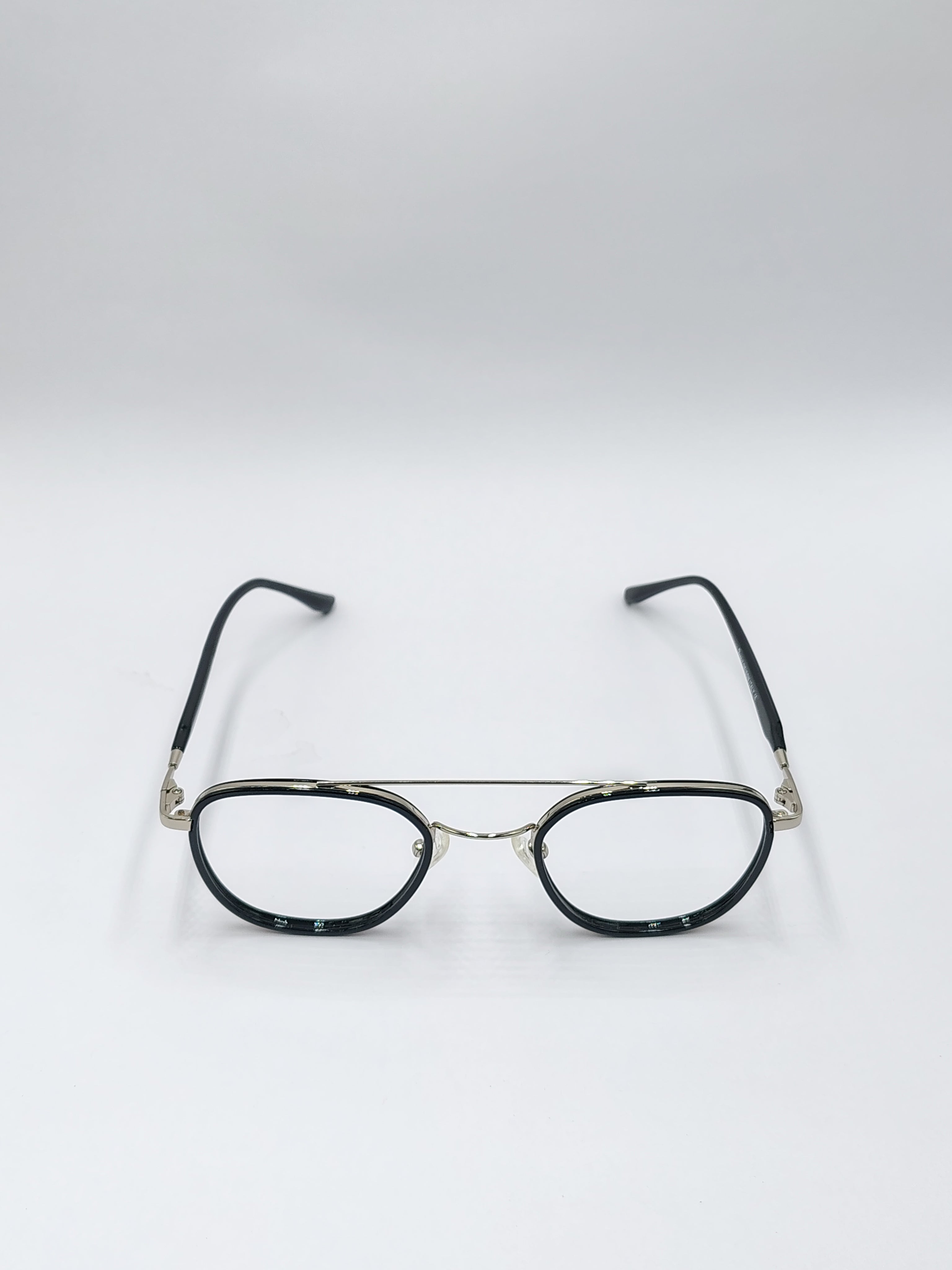 Eyeket Raw Black And Silver metal frame