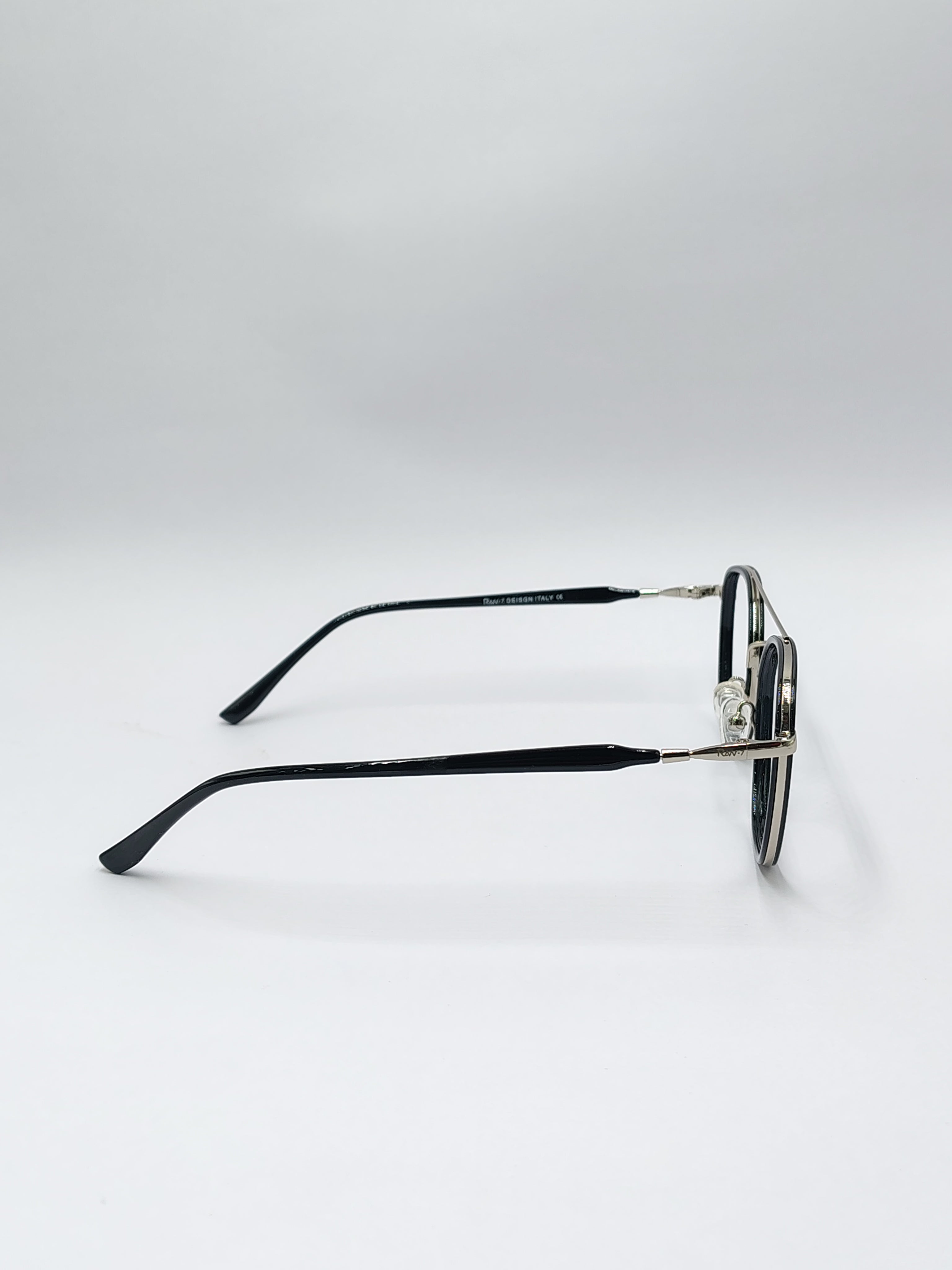Eyeket Raw Black And Silver metal frame