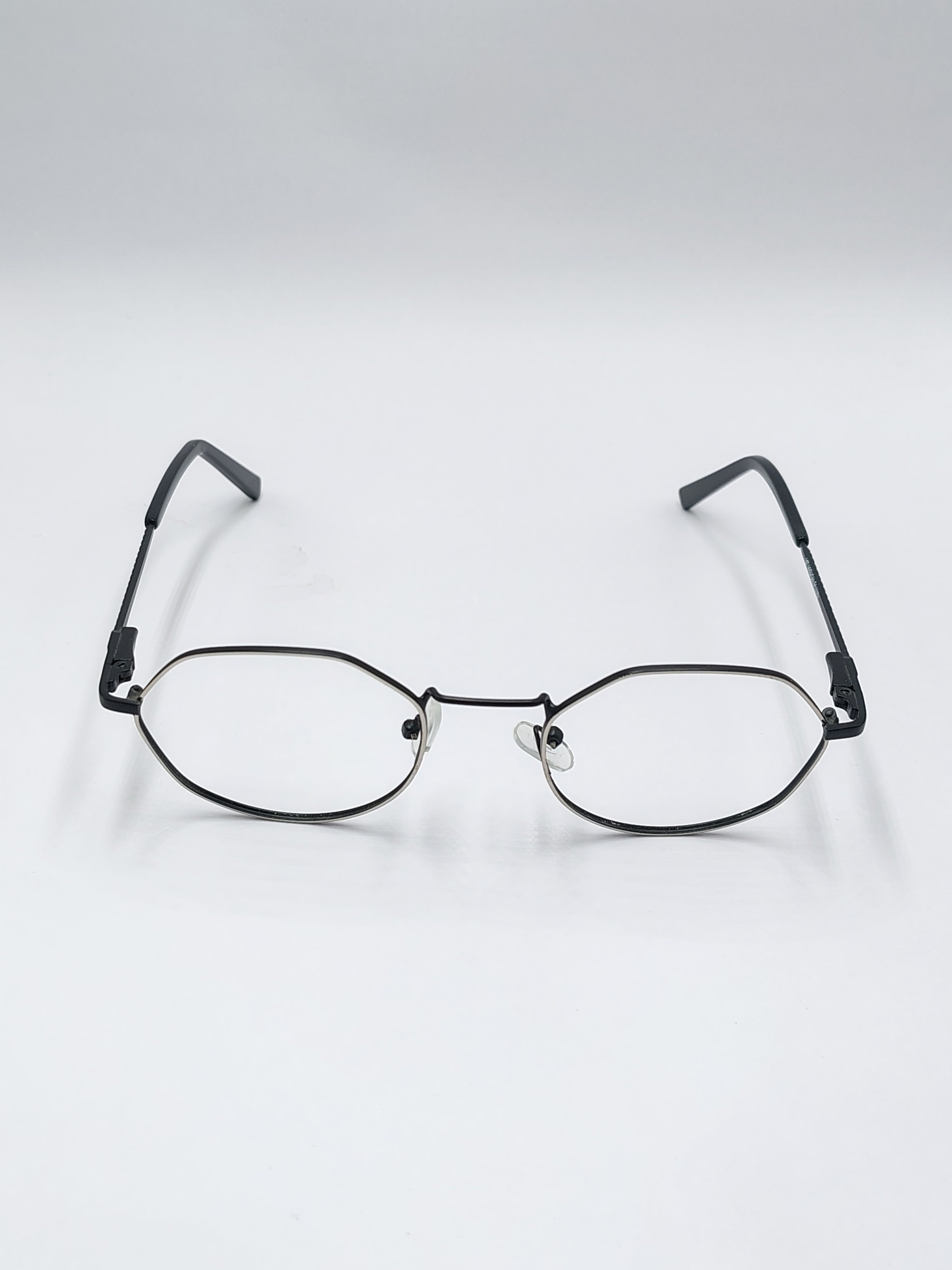 eyeket vision plus silver and black metal frame