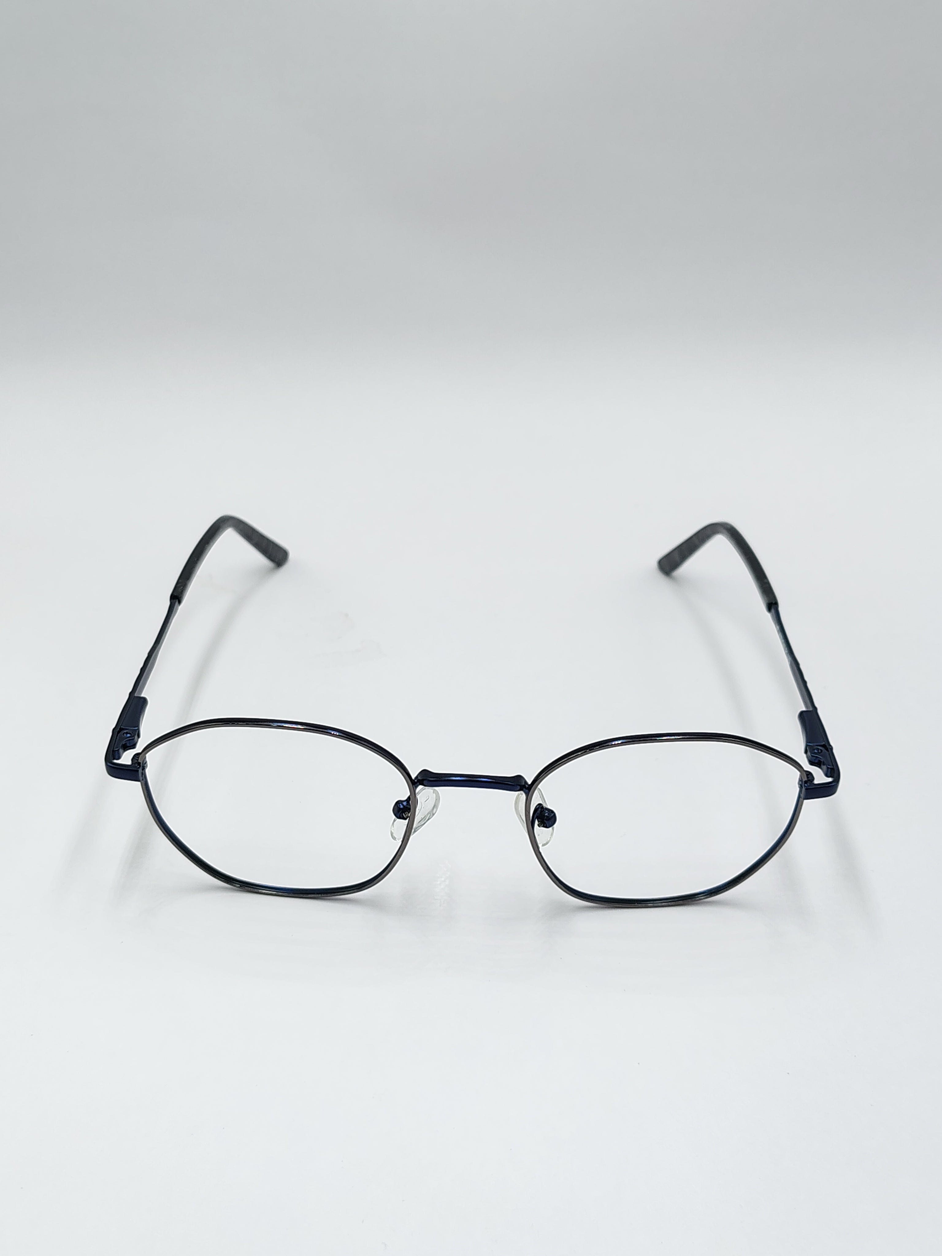 eyeket vision plus dark blue metal frame