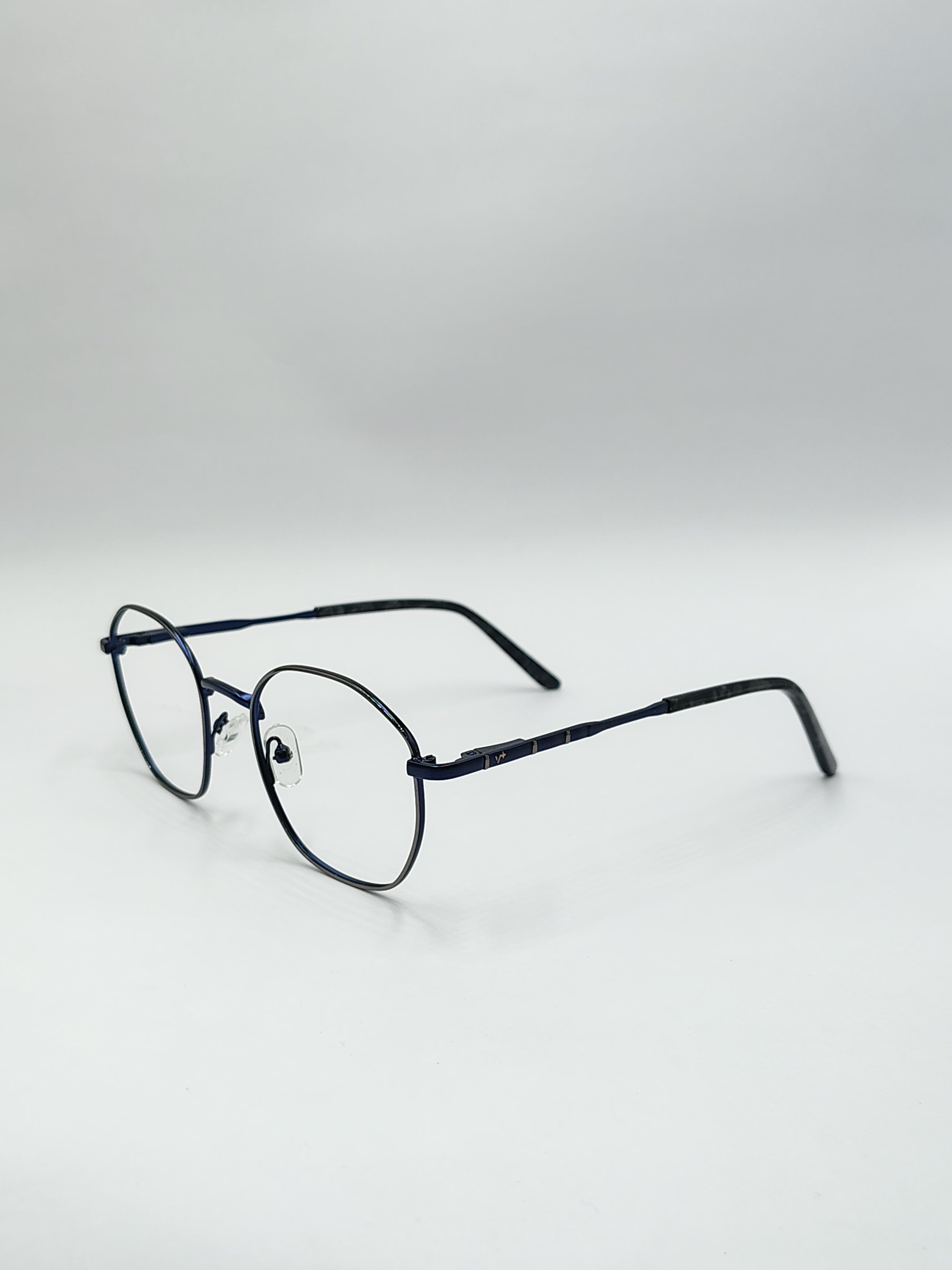 eyeket vision plus dark blue metal frame